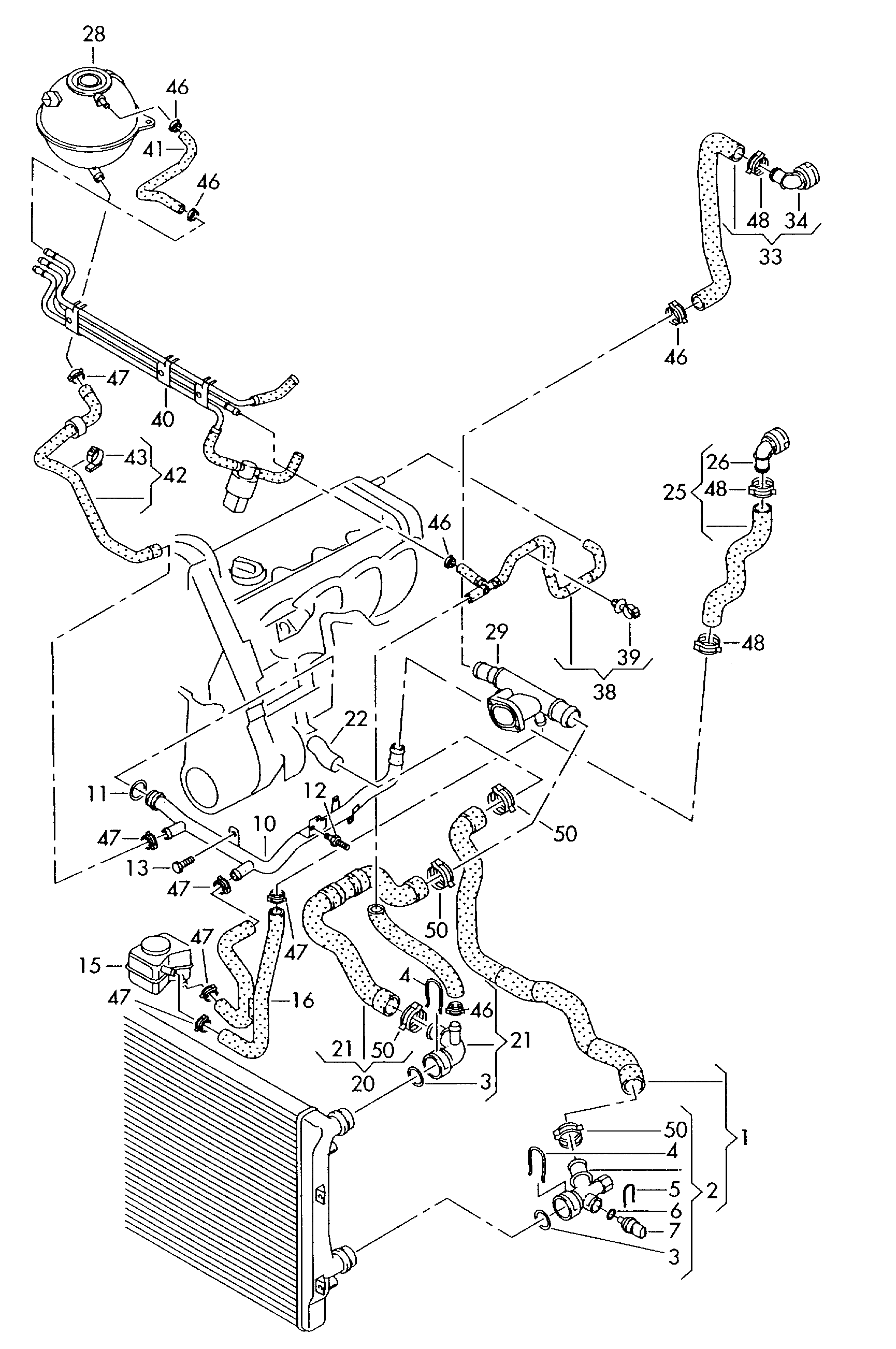 VW 1K0 121 407 A - Разширителен съд, охладителна течност vvparts.bg