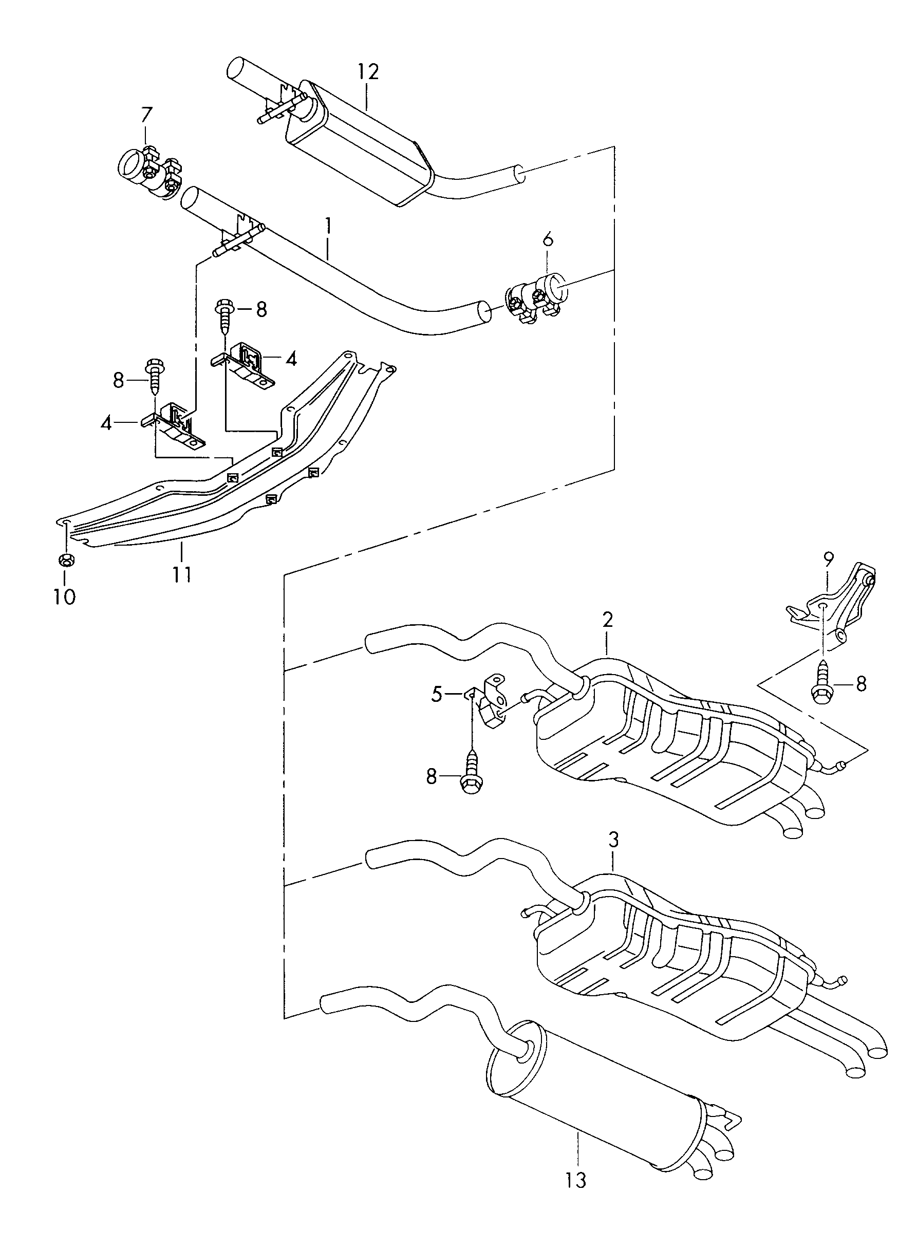 VW 1J0 253 144 - Държач, гърне vvparts.bg