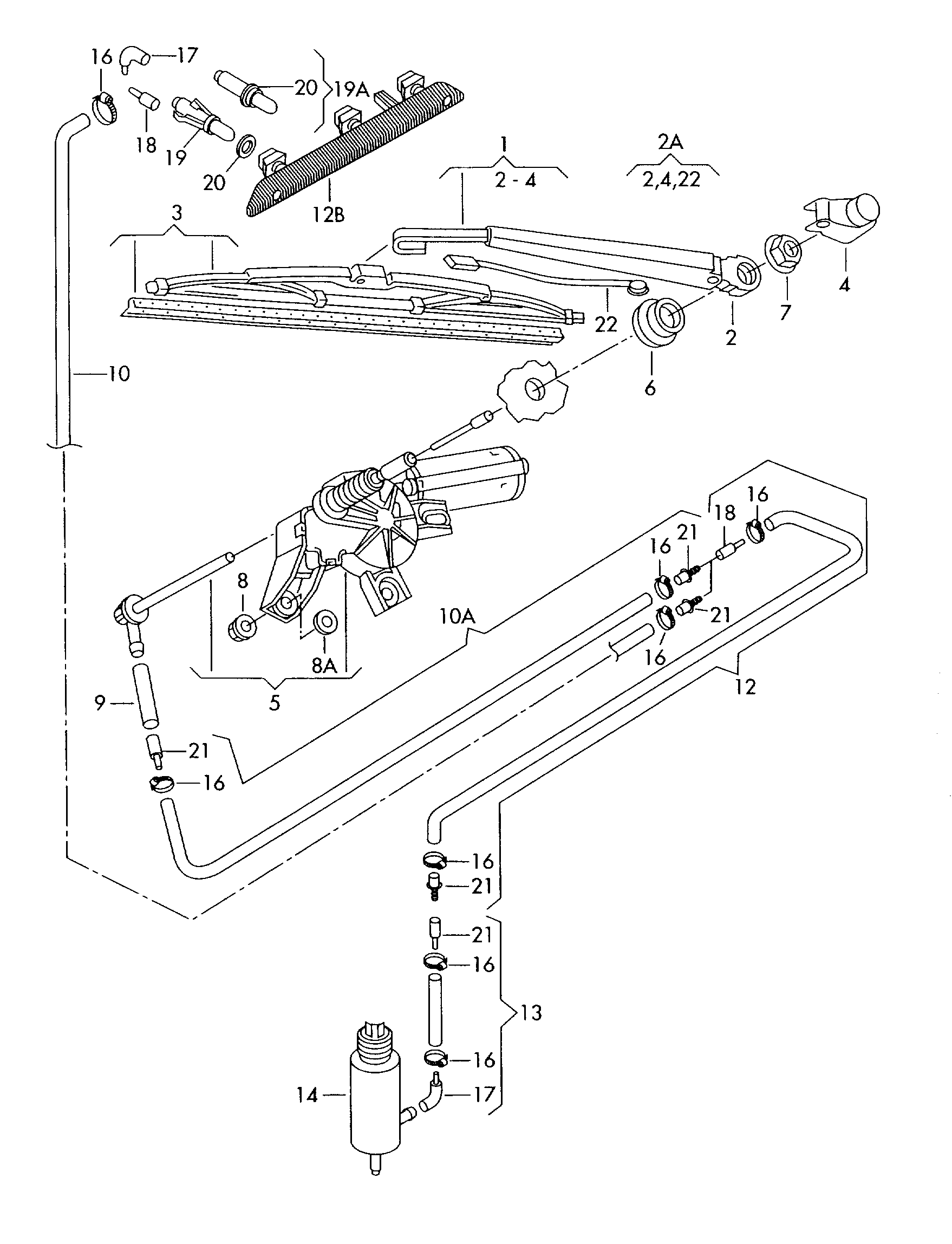 VAG 1U9955425B - Перо на чистачка vvparts.bg