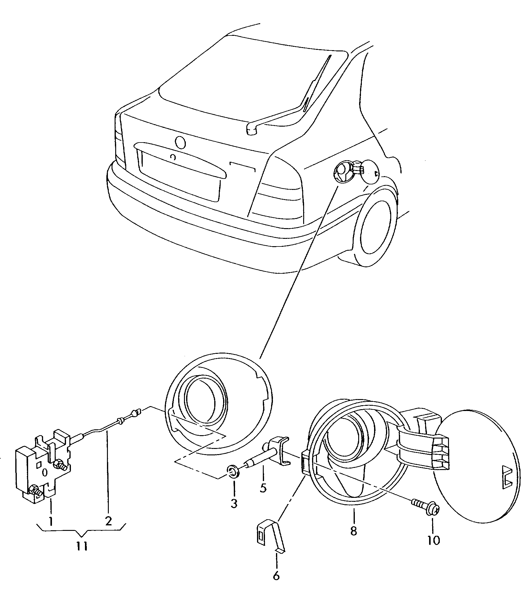 Seat 1K5 959 782 - Регулиращ елемент, централно заключване vvparts.bg