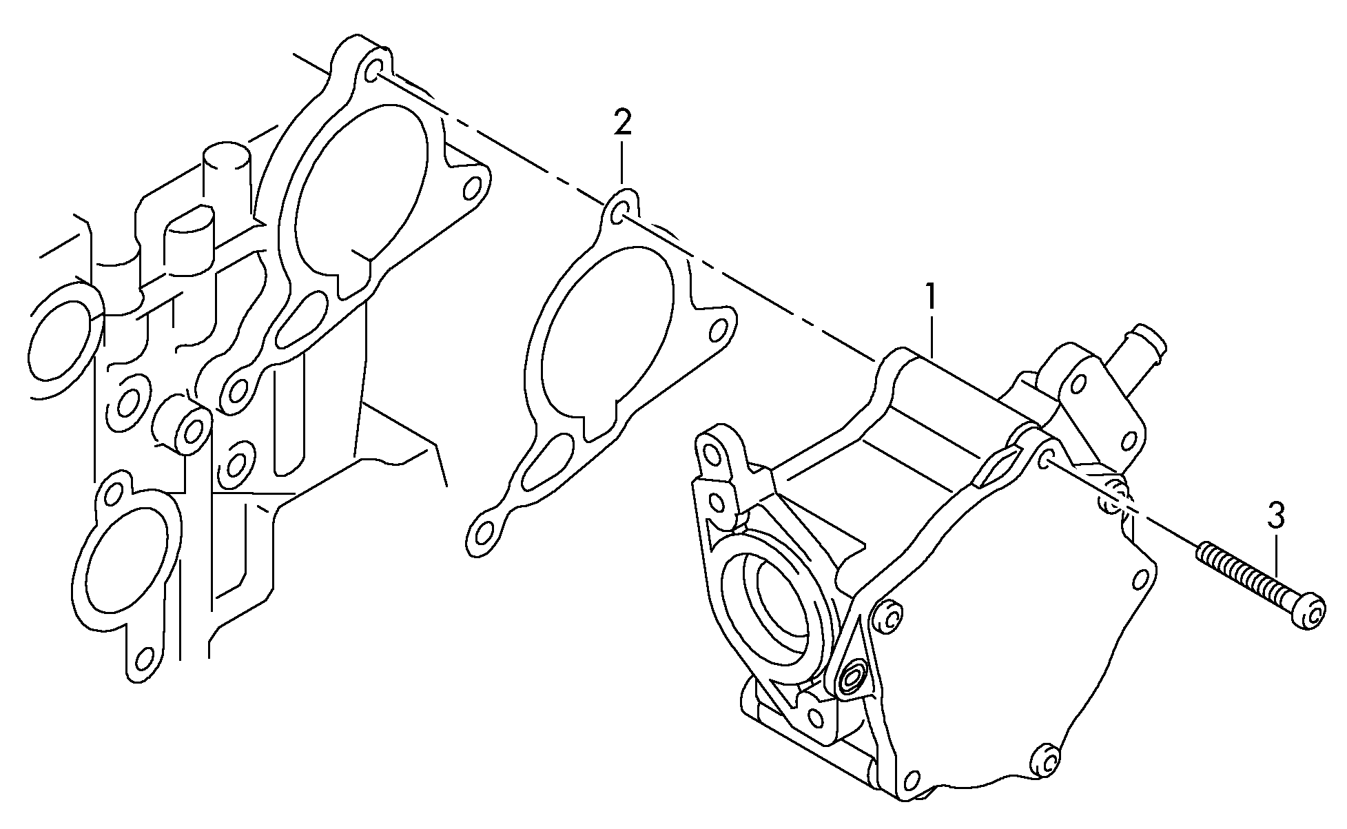 VAG 06K145100B - Вакуум помпа, спирачна система vvparts.bg