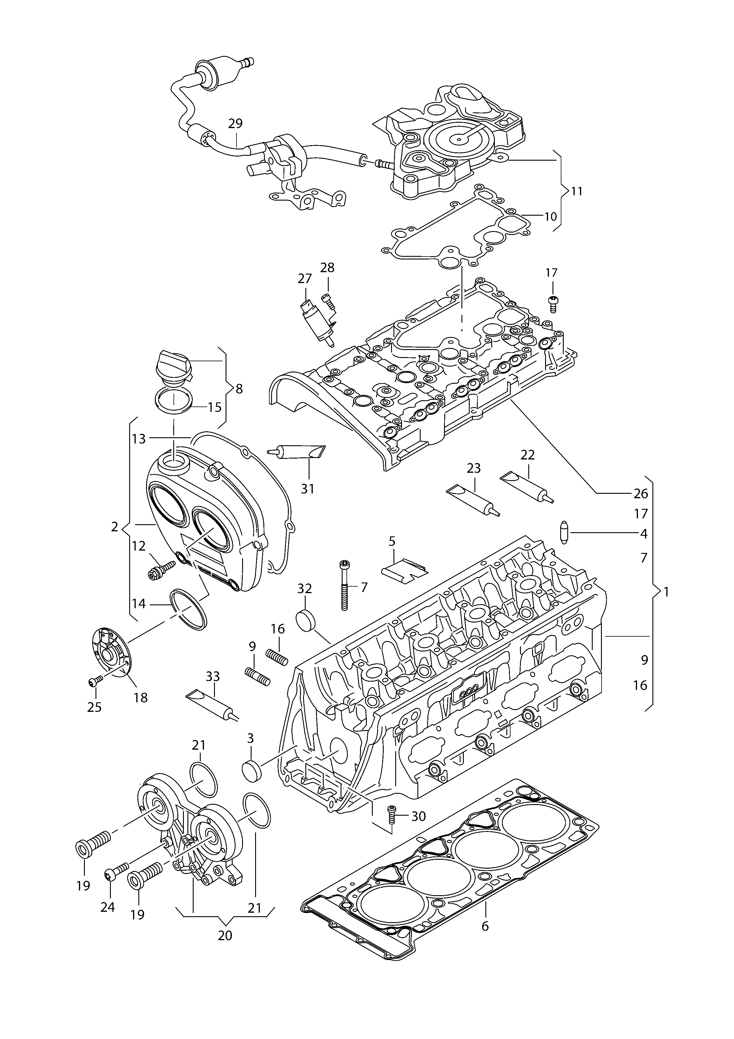 Seat 06K 103 383 K - Гарнитура, цилиндрова глава vvparts.bg