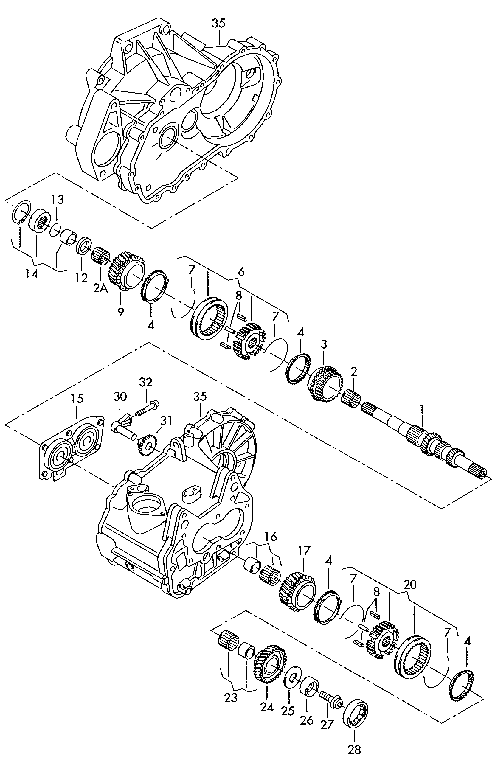 AUDI 02T 311 375 E - Лагер, скоростна кутия vvparts.bg