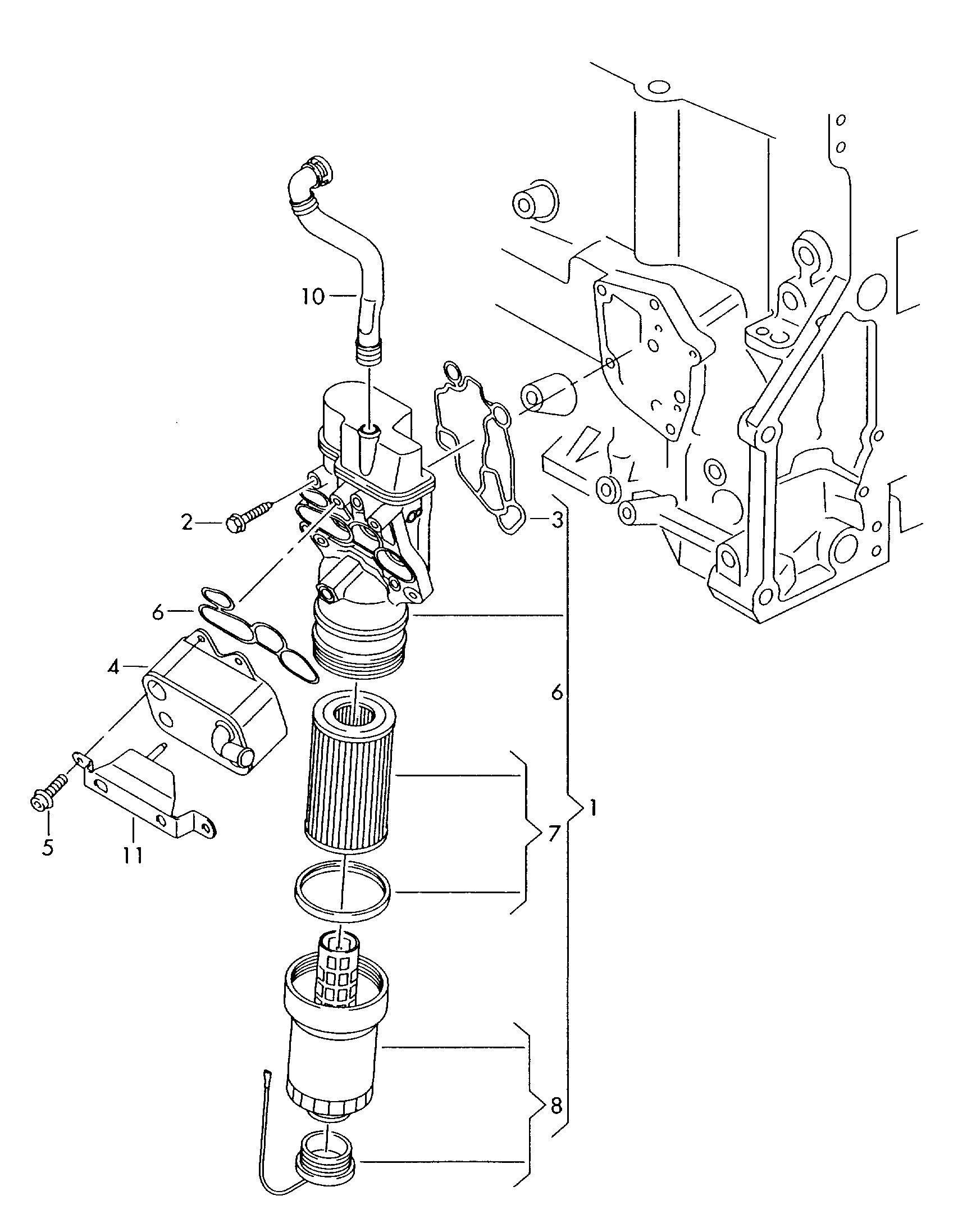 VAG 06D115408B - Капак, кутия на масления филтър vvparts.bg