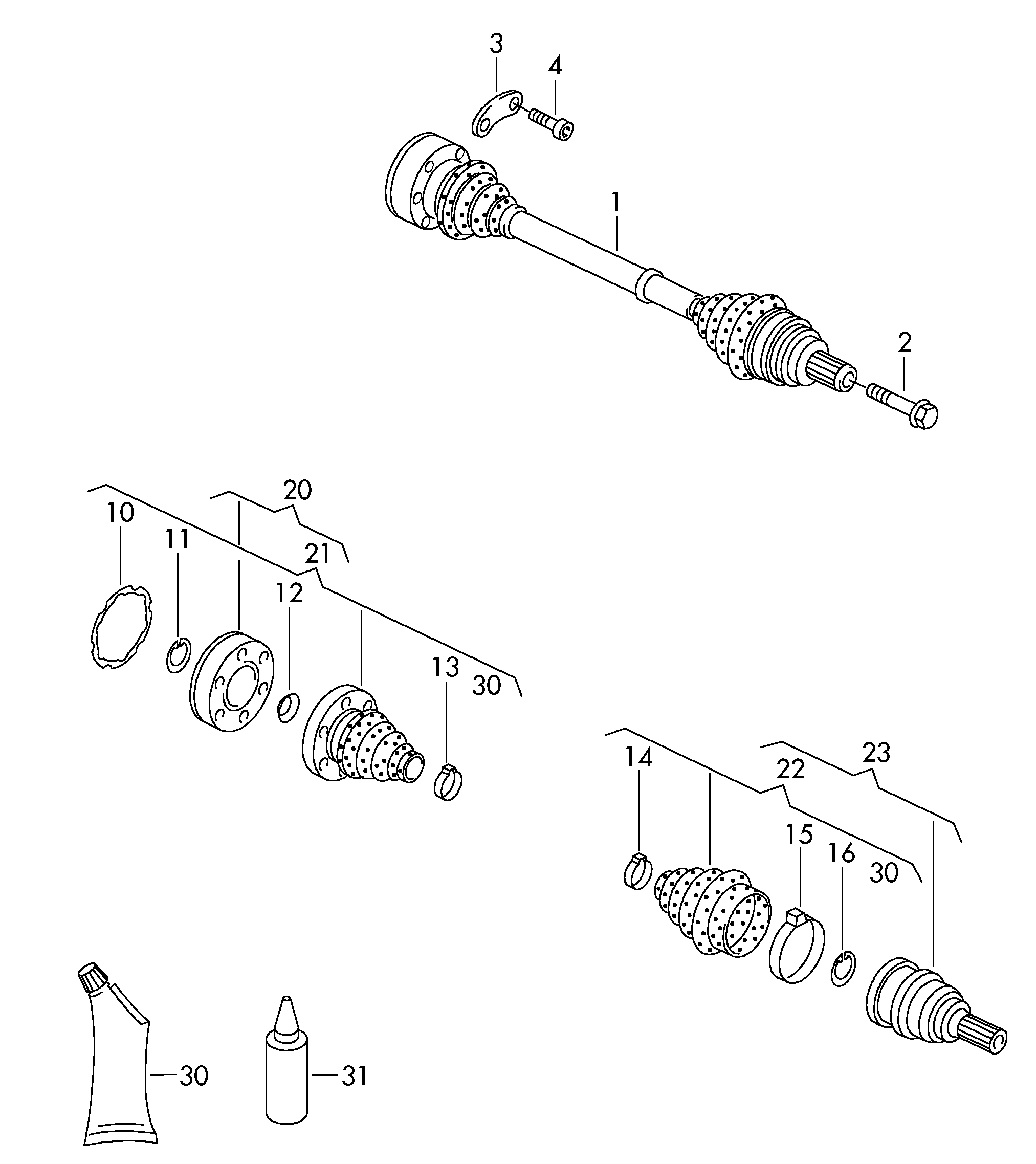 VAG 1K0407271LB - Полуоска vvparts.bg