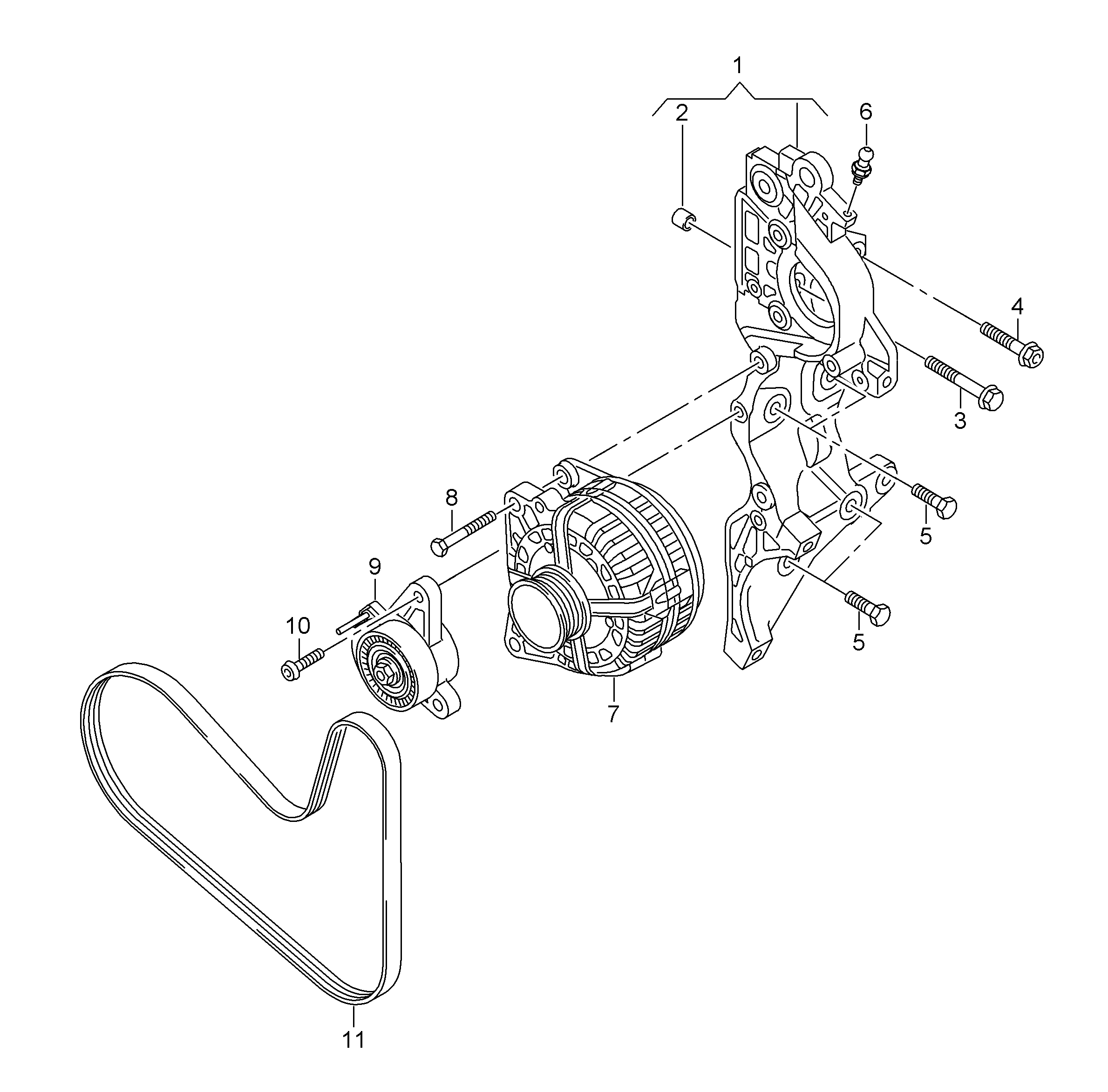 Seat 04L 903 315 A - Ремъчен обтегач, пистов ремък vvparts.bg