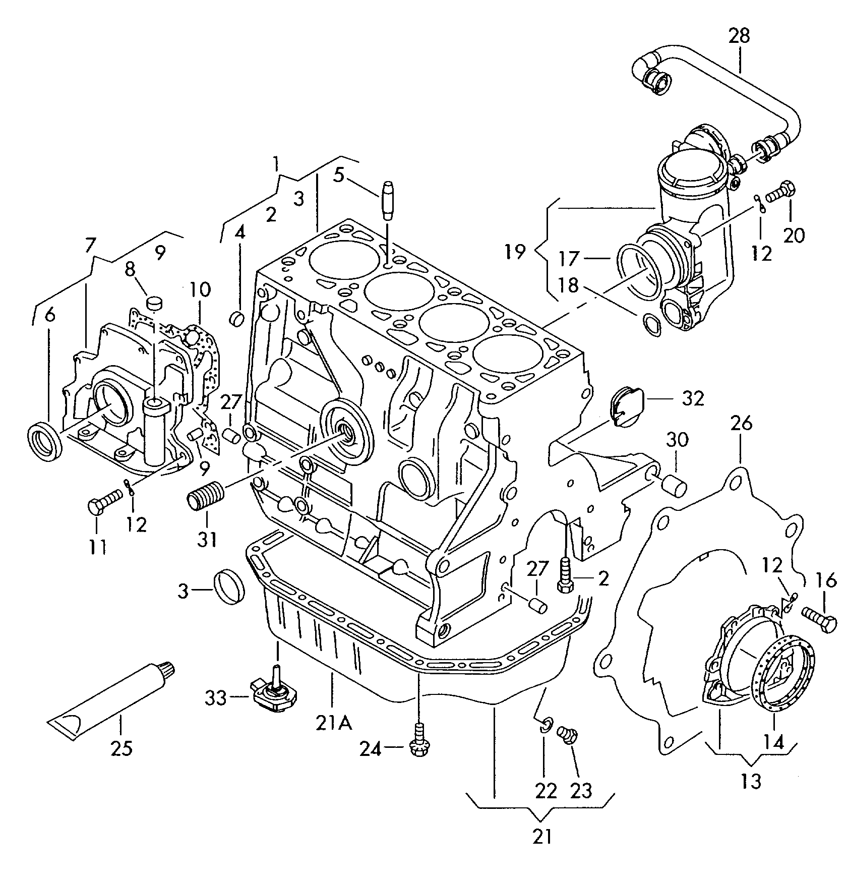 Skoda 032 103 603AB - Маслена вана (картер) vvparts.bg