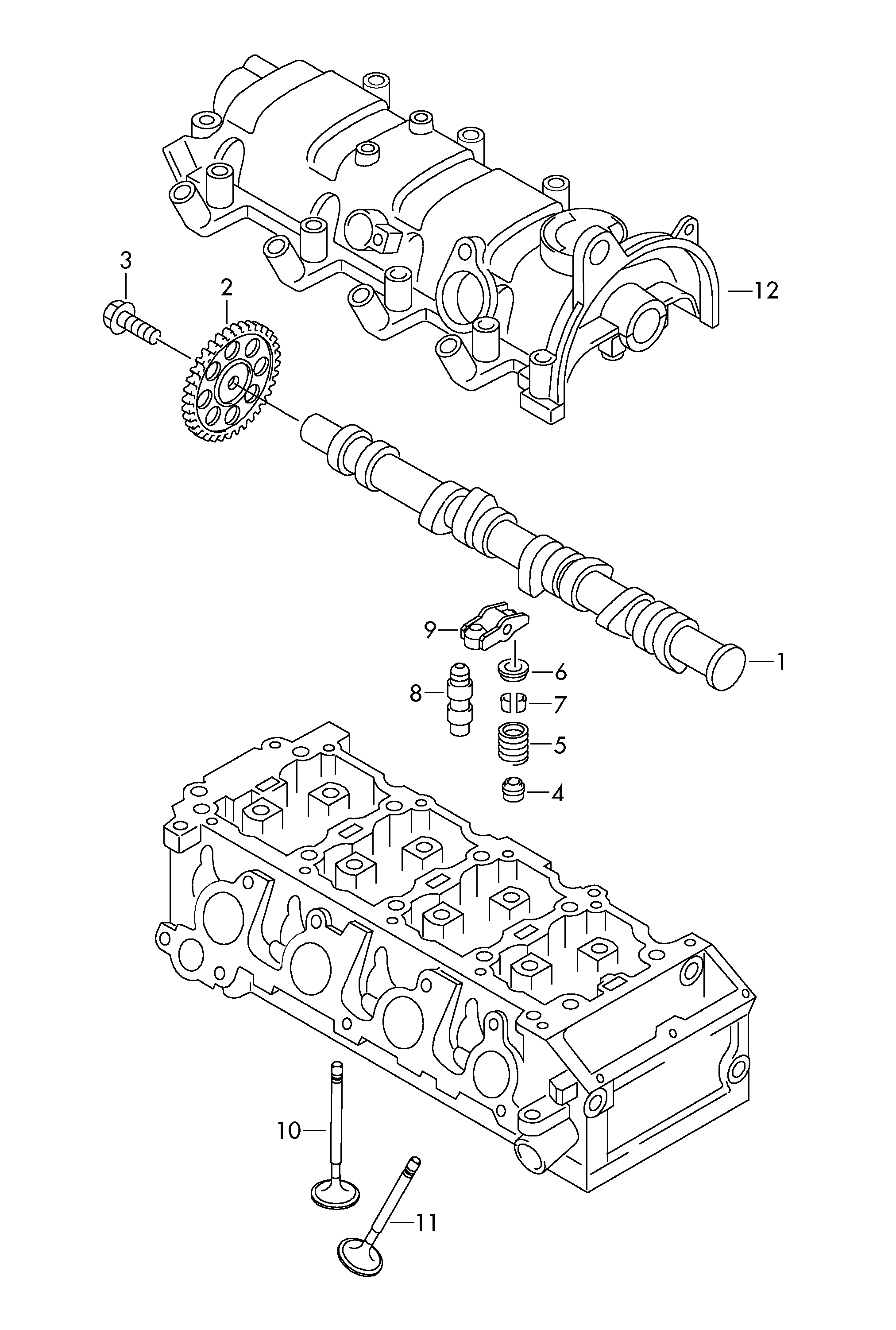 VW 03F109571F - Комплект ангренажна верига vvparts.bg