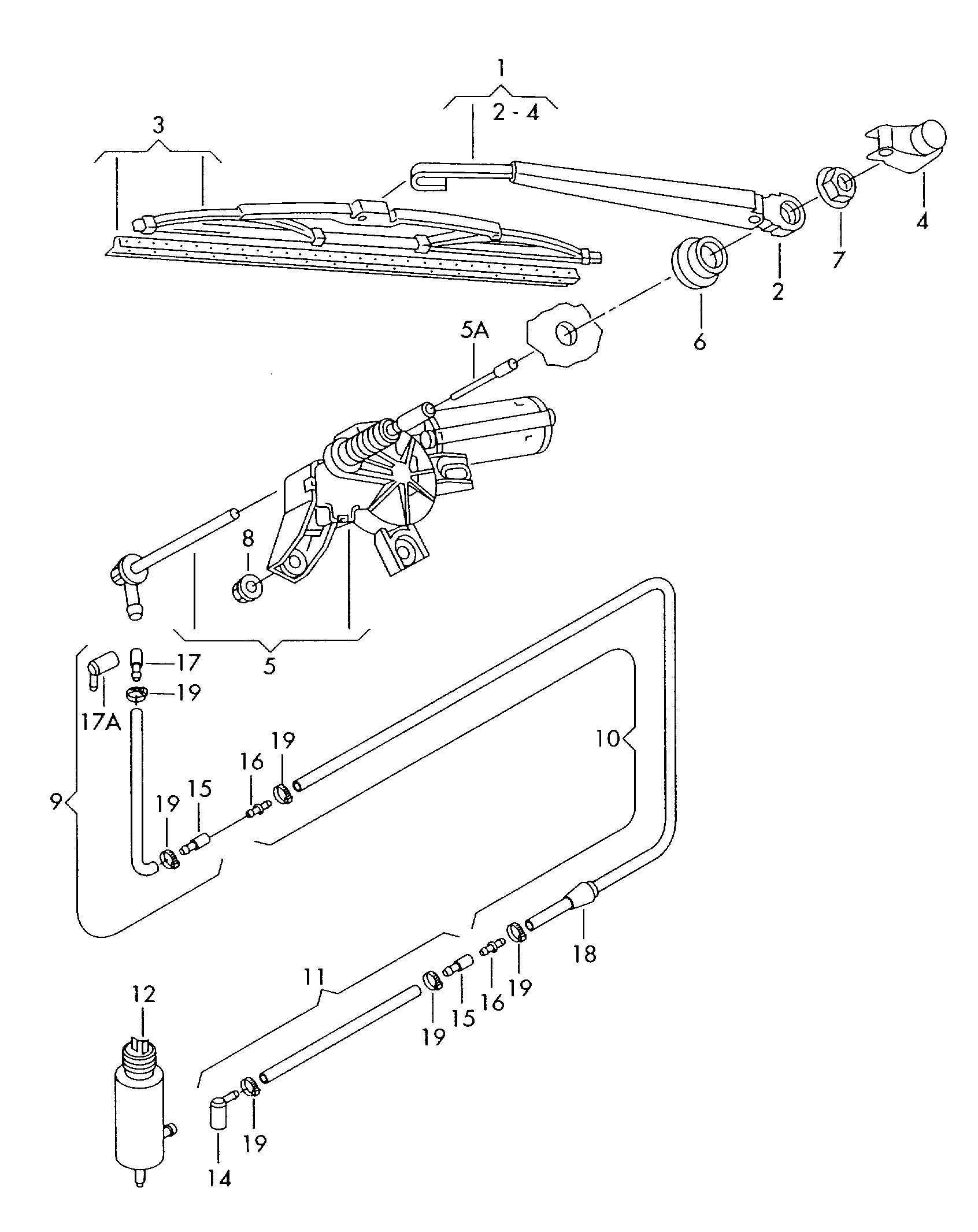 VW 1J6 955 711 C - Двигател на чистачките vvparts.bg