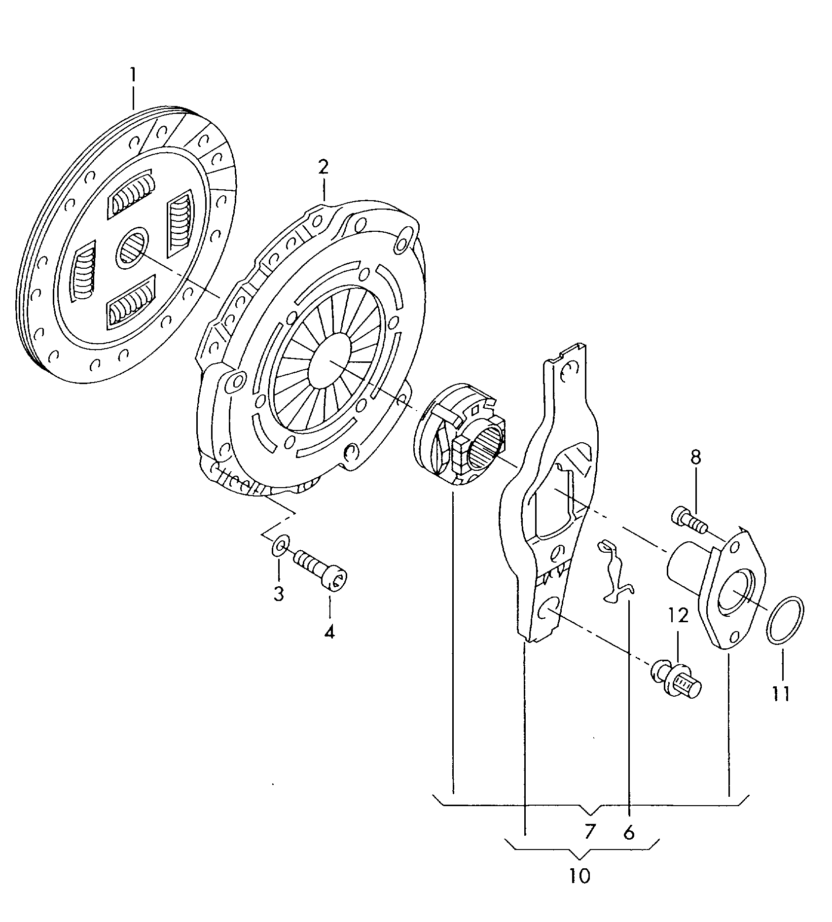 VAG 036 141 033H - Комплект съединител vvparts.bg