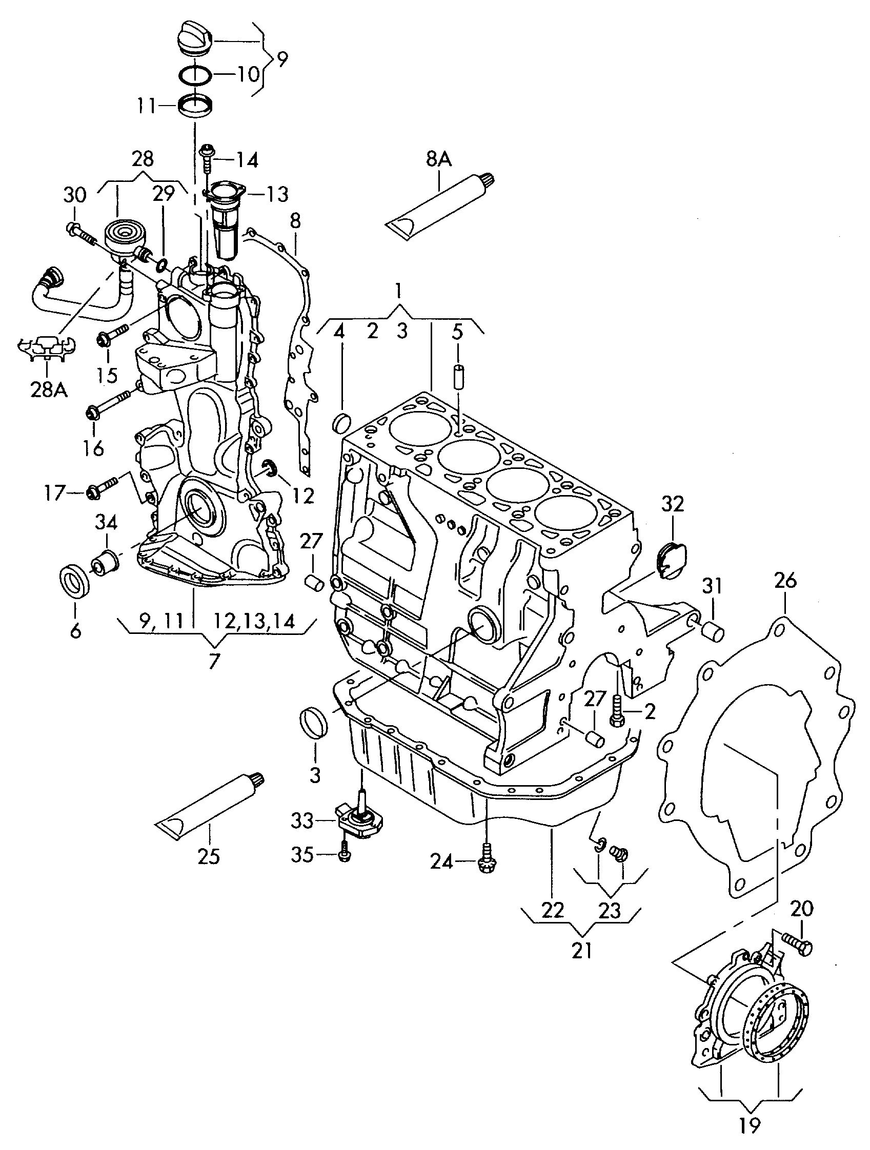 Seat 03C 103 603S - Маслена вана (картер) vvparts.bg