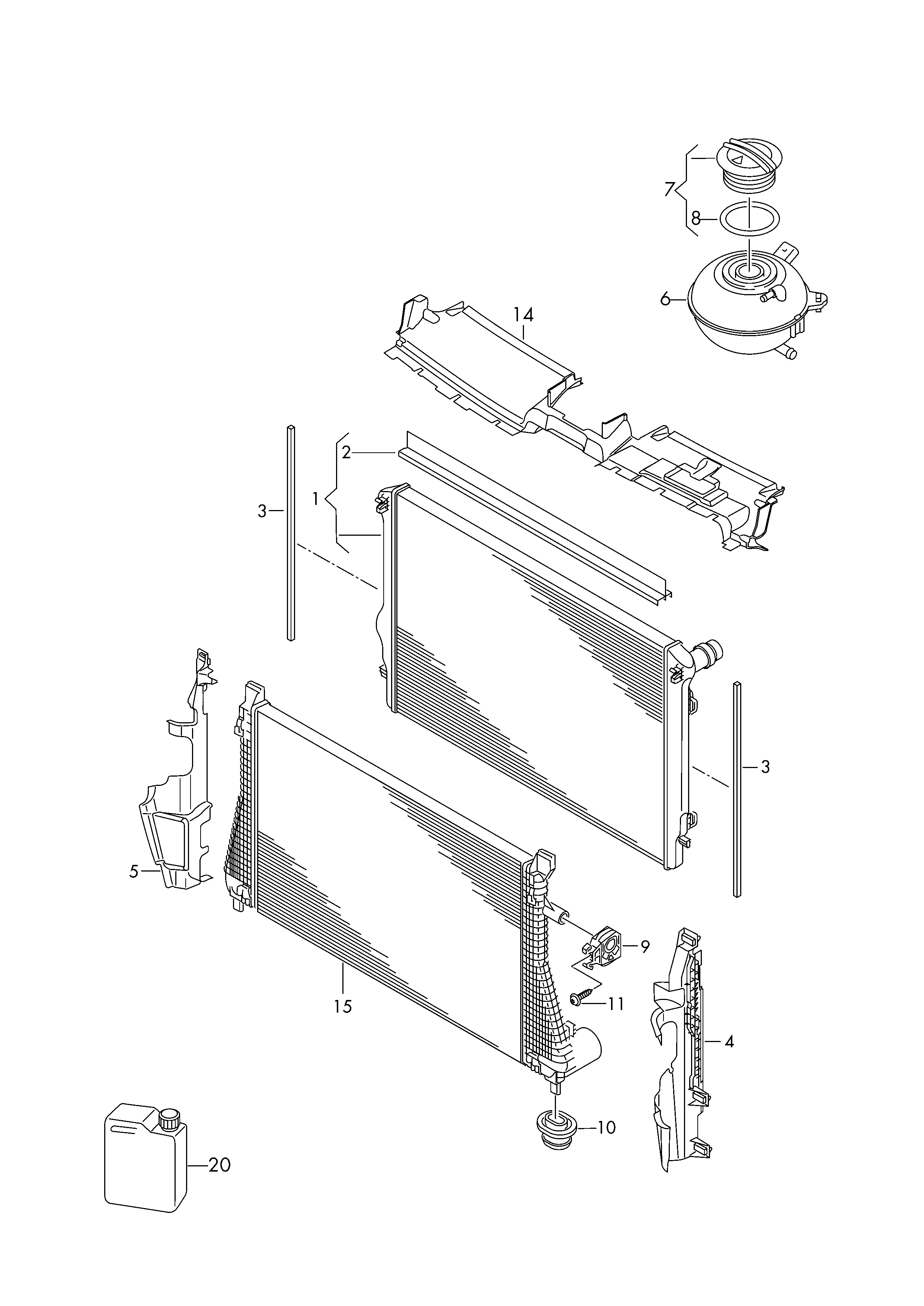 CUPRA 5Q0121251ET - Радиатор, охлаждане на двигателя vvparts.bg