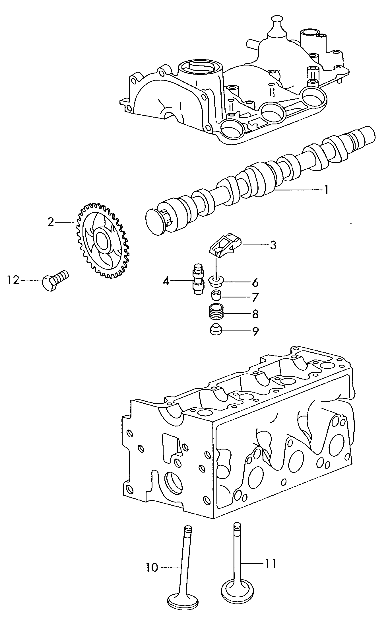 VAG 03D 109 571L - Комплект ангренажна верига vvparts.bg