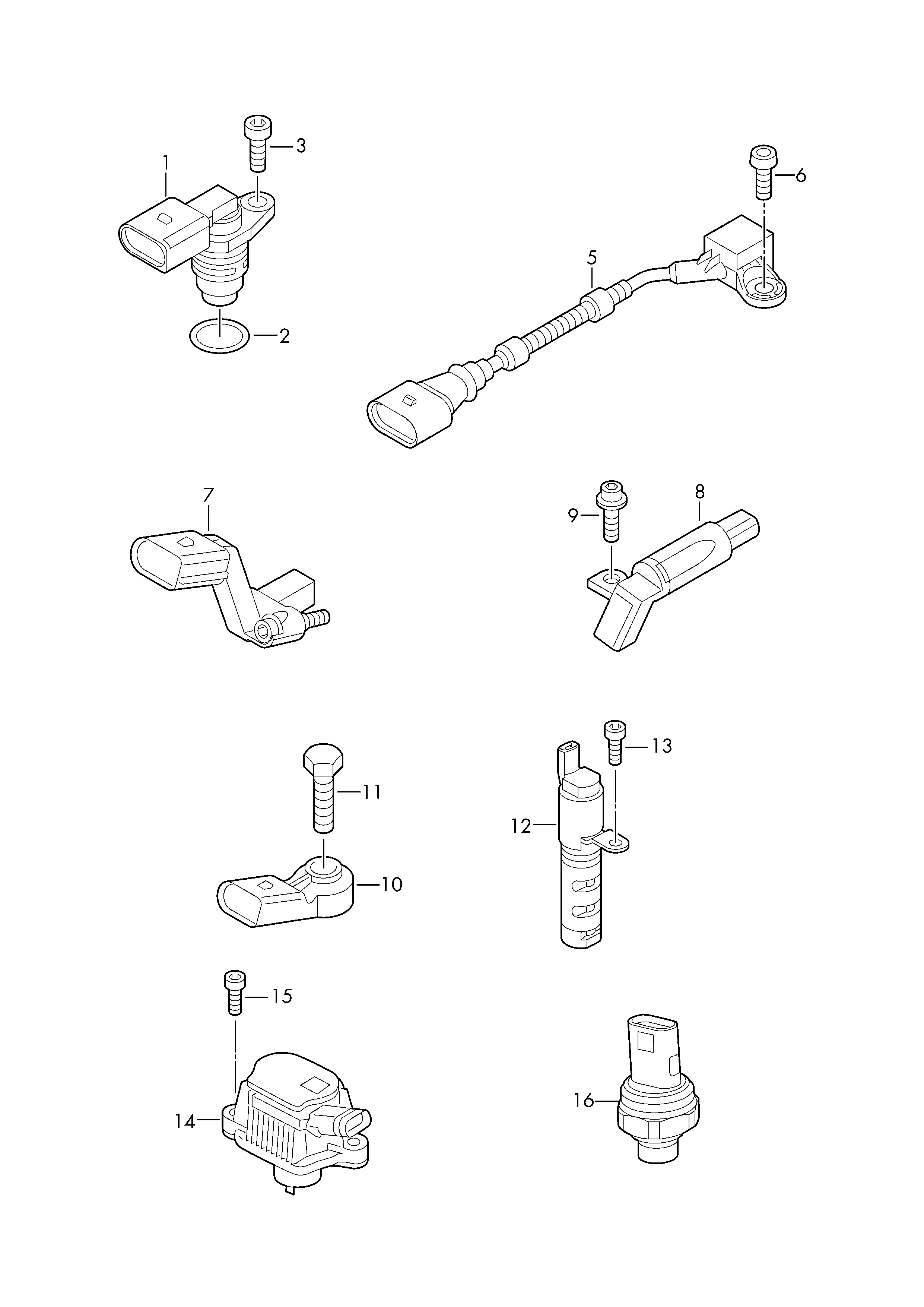 Seat 04L 906 433 E - Импулсен датчик, колянов вал vvparts.bg