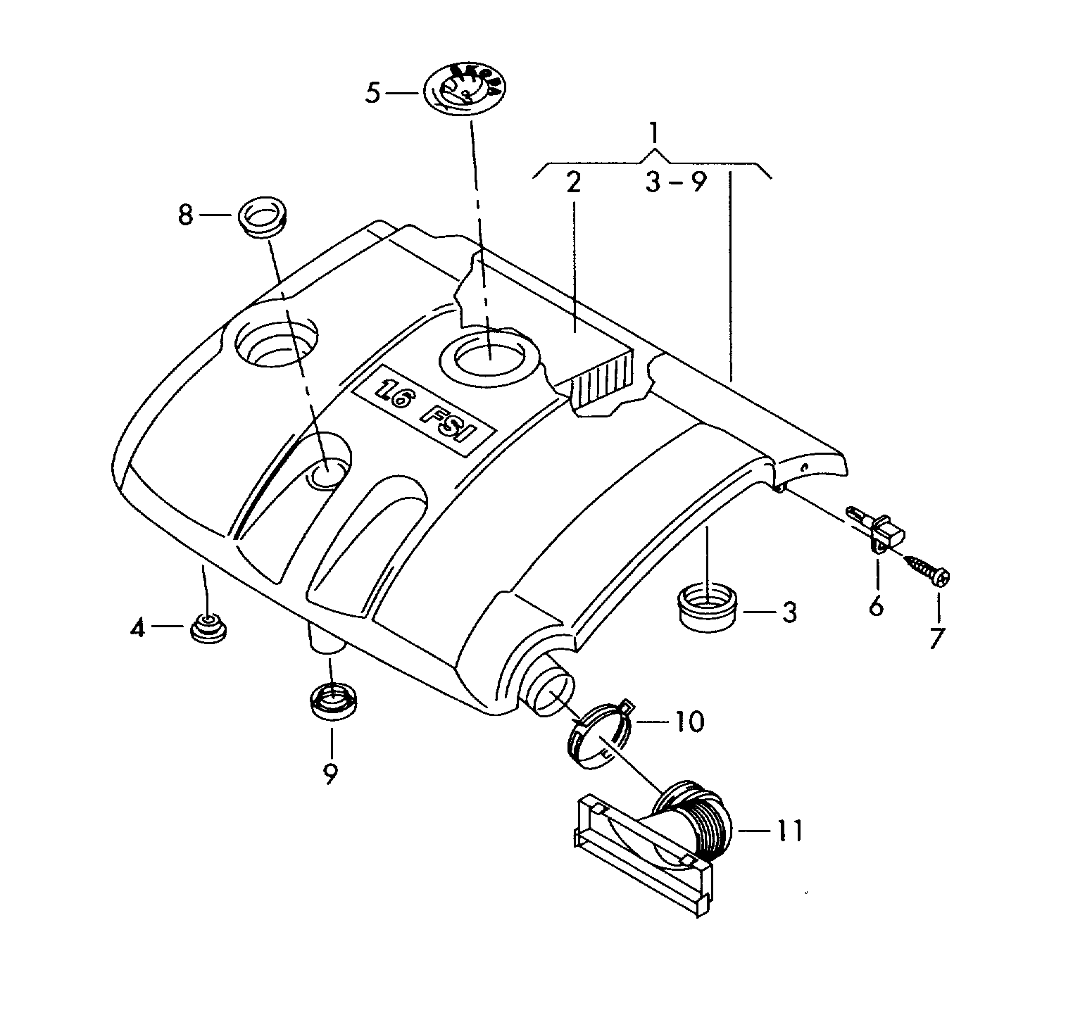 Seat 03C129620B - Въздушен филтър vvparts.bg