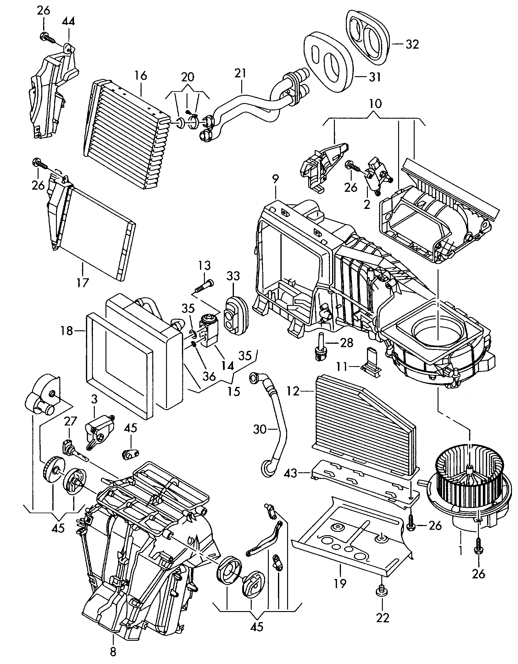 Skoda 1 K0 819 644 A - Филтър купе (поленов филтър) vvparts.bg