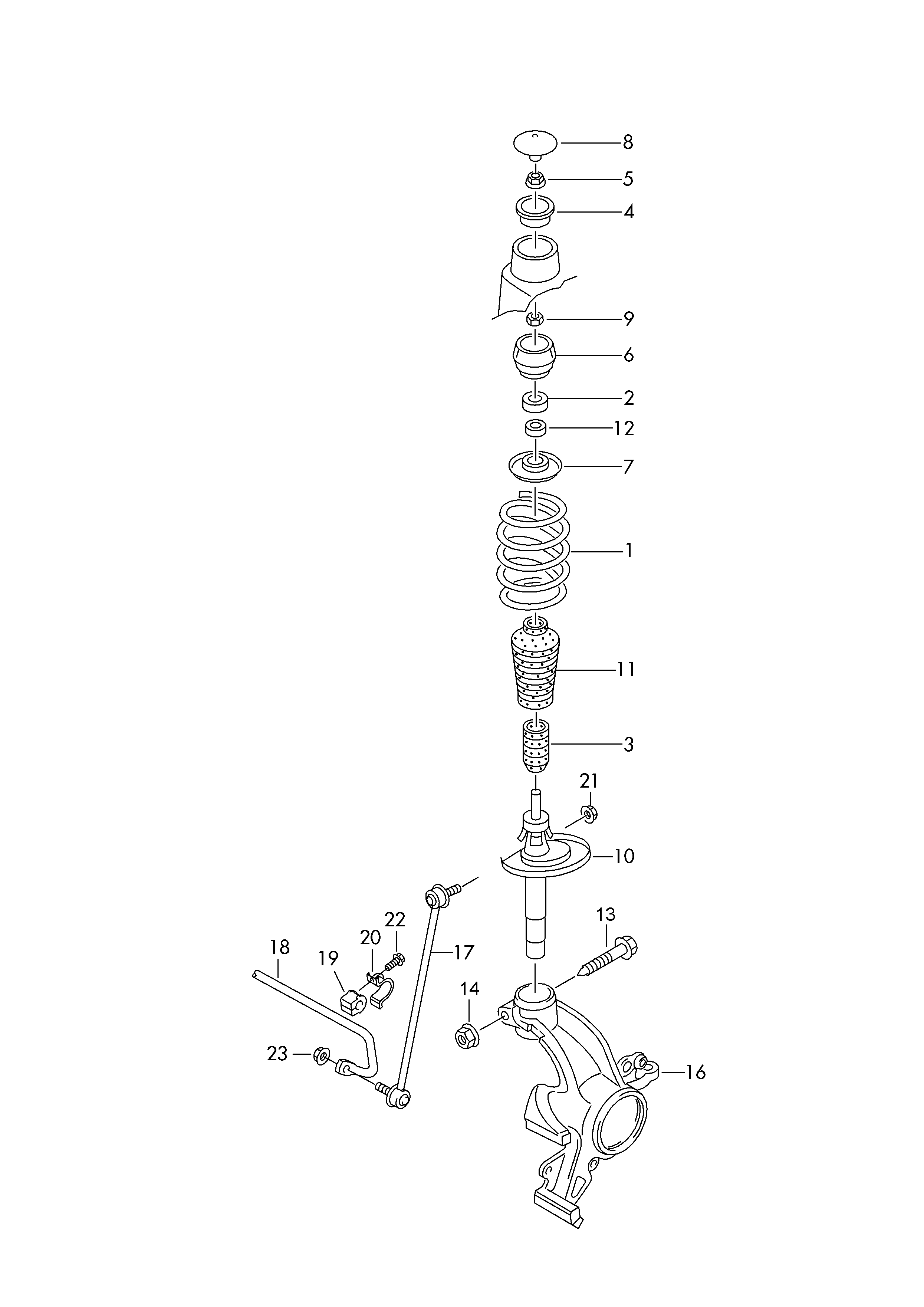 VAG 6Q0411333A - Скоба, тампон стаб. щанга vvparts.bg