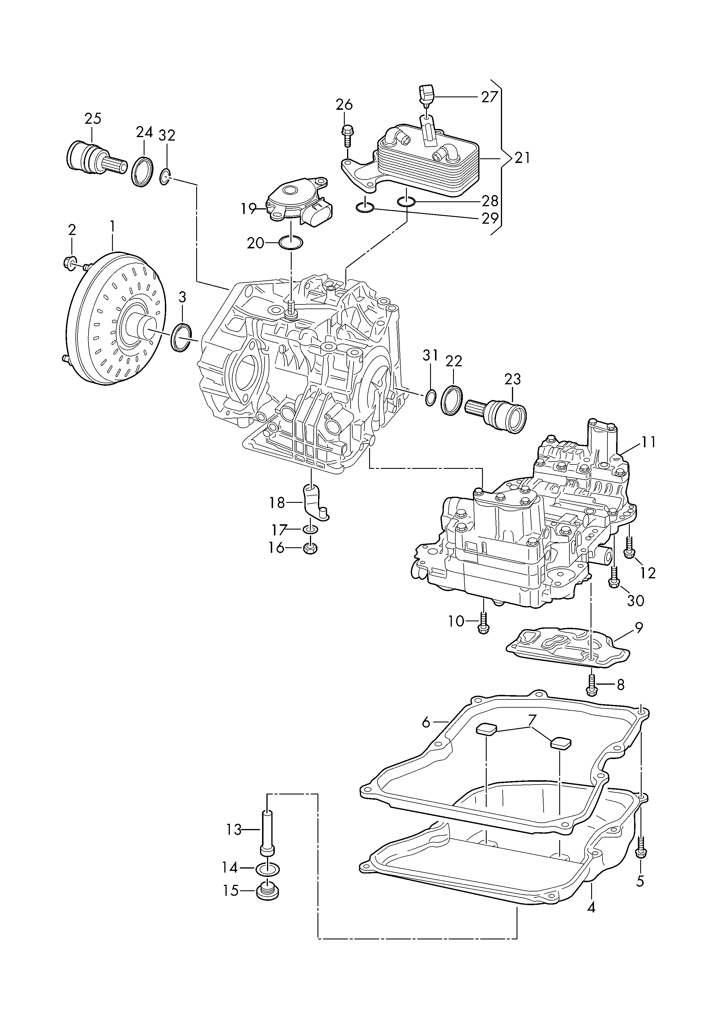 VW 09G 325 429 E - Хидравличен филтър, автоматична предавателна кутия vvparts.bg