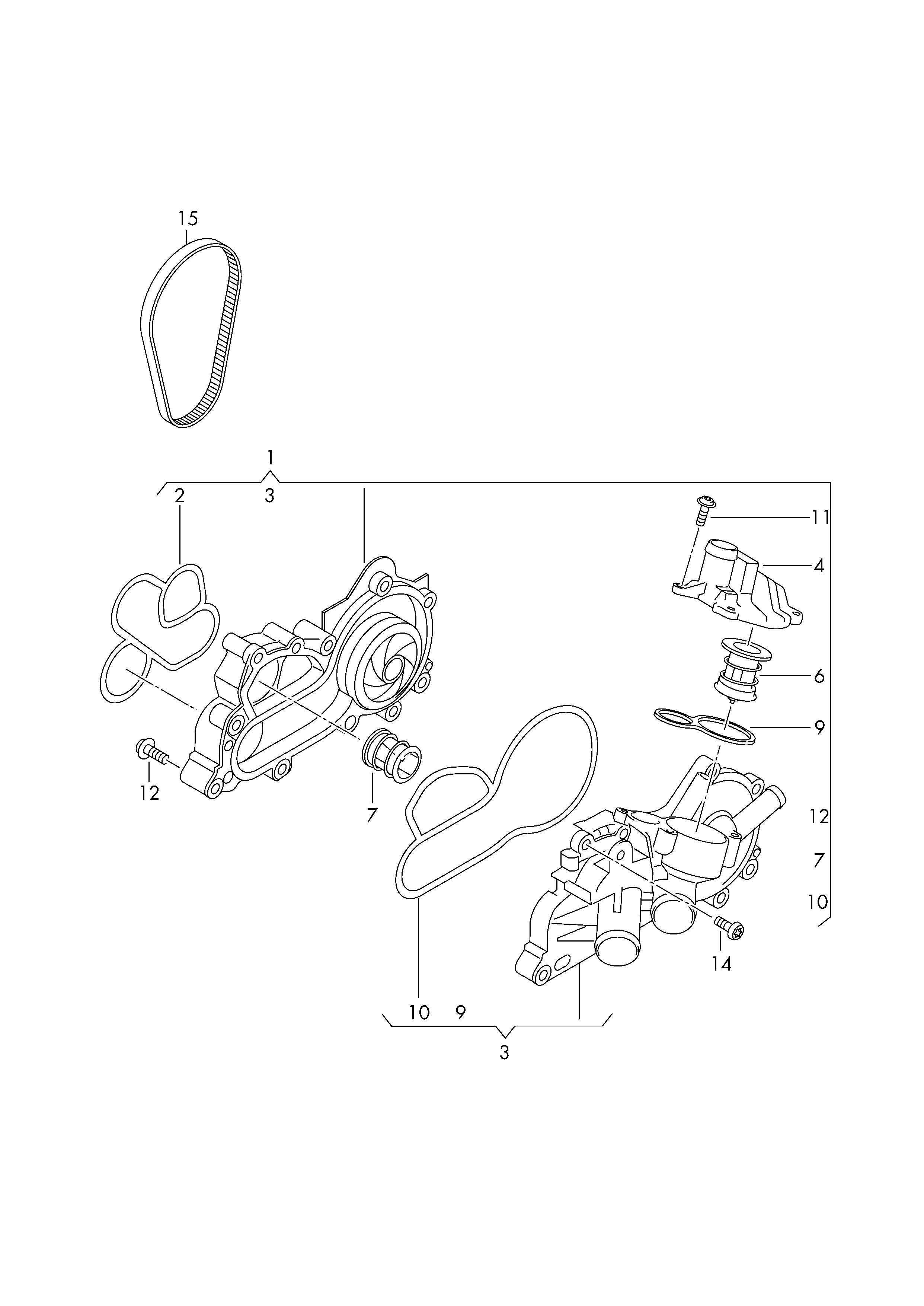 AUDI 04E 121 600BG - Водна помпа vvparts.bg