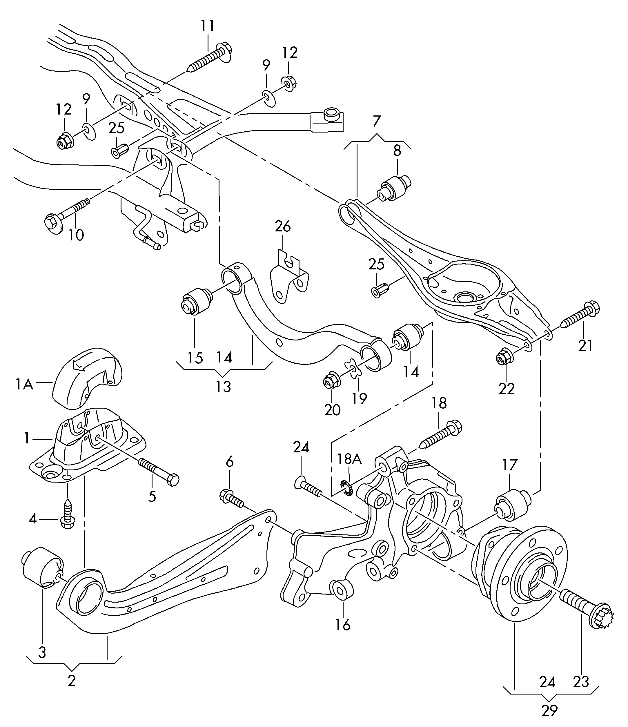 Seat 8V0 598 625 A - Комплект колесен лагер vvparts.bg