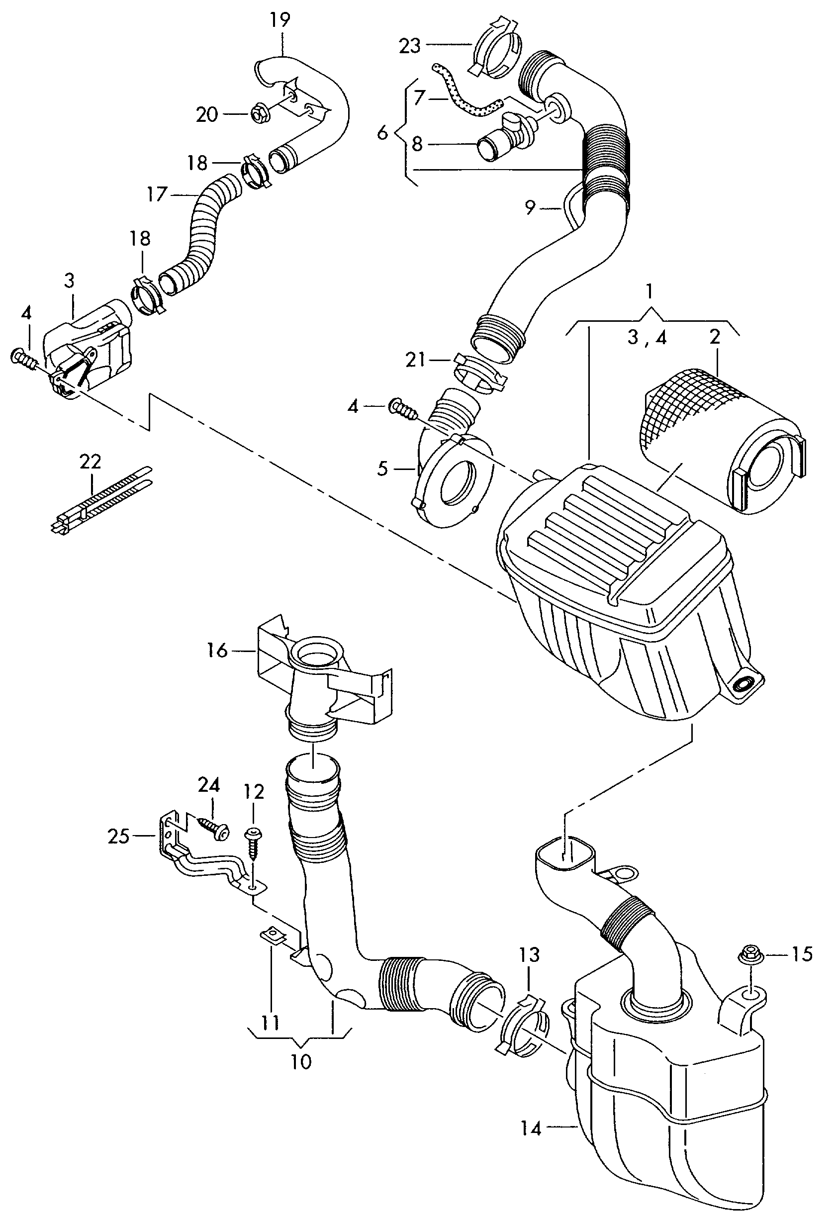 VW 3C0 129 620 - Въздушен филтър vvparts.bg