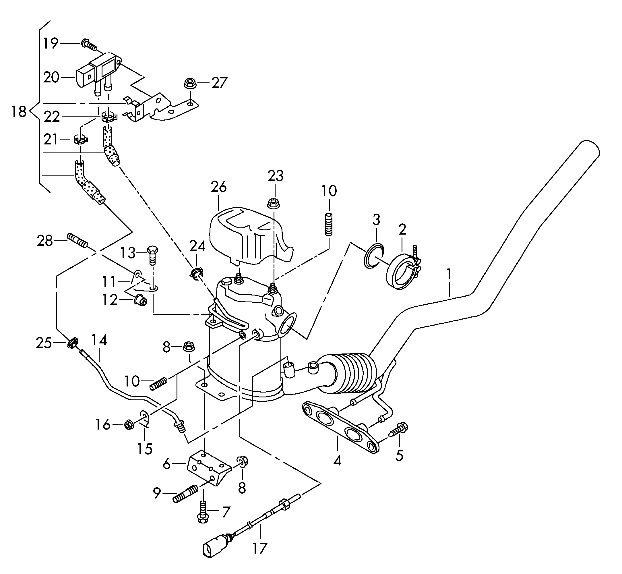 Seat 1K0254704RX - Филтър за сажди / твърди частици, изпускателна система vvparts.bg