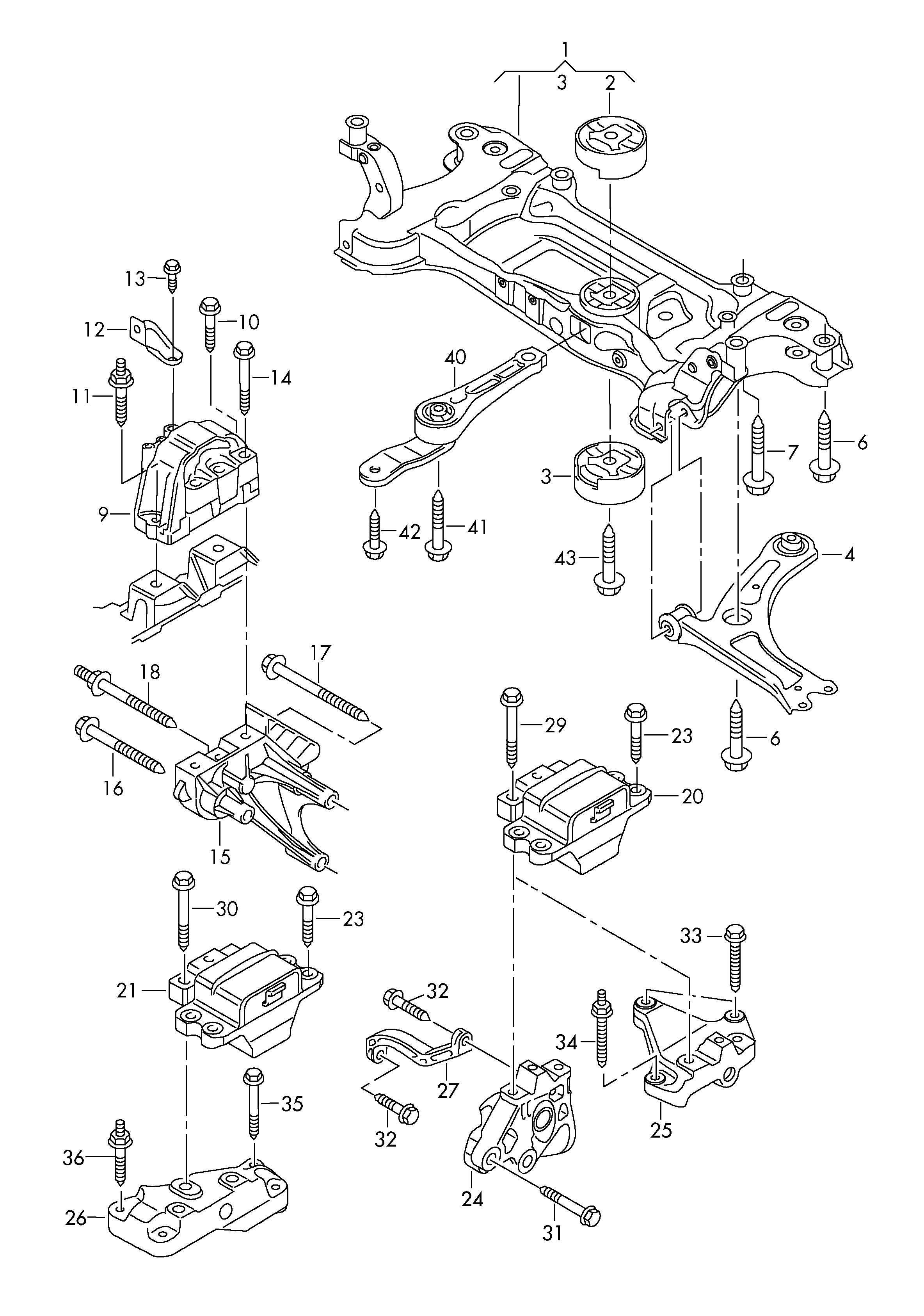 Skoda 1K0 199 555 Q - Тампон, ръчна скоростна кутия vvparts.bg