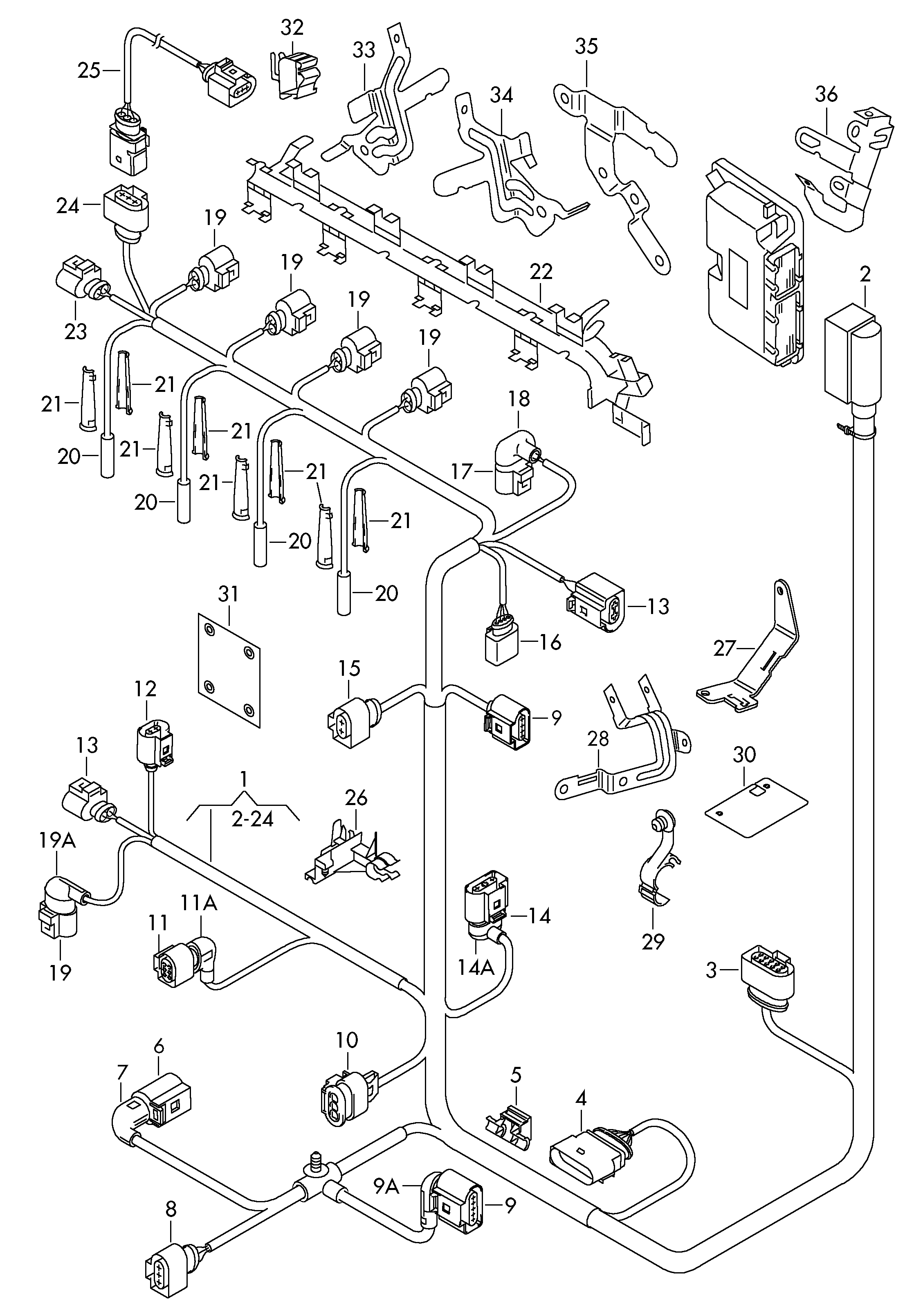 MAN 07P 973 702 - К-кт за ремонт на кабел, инжекционен клапан vvparts.bg