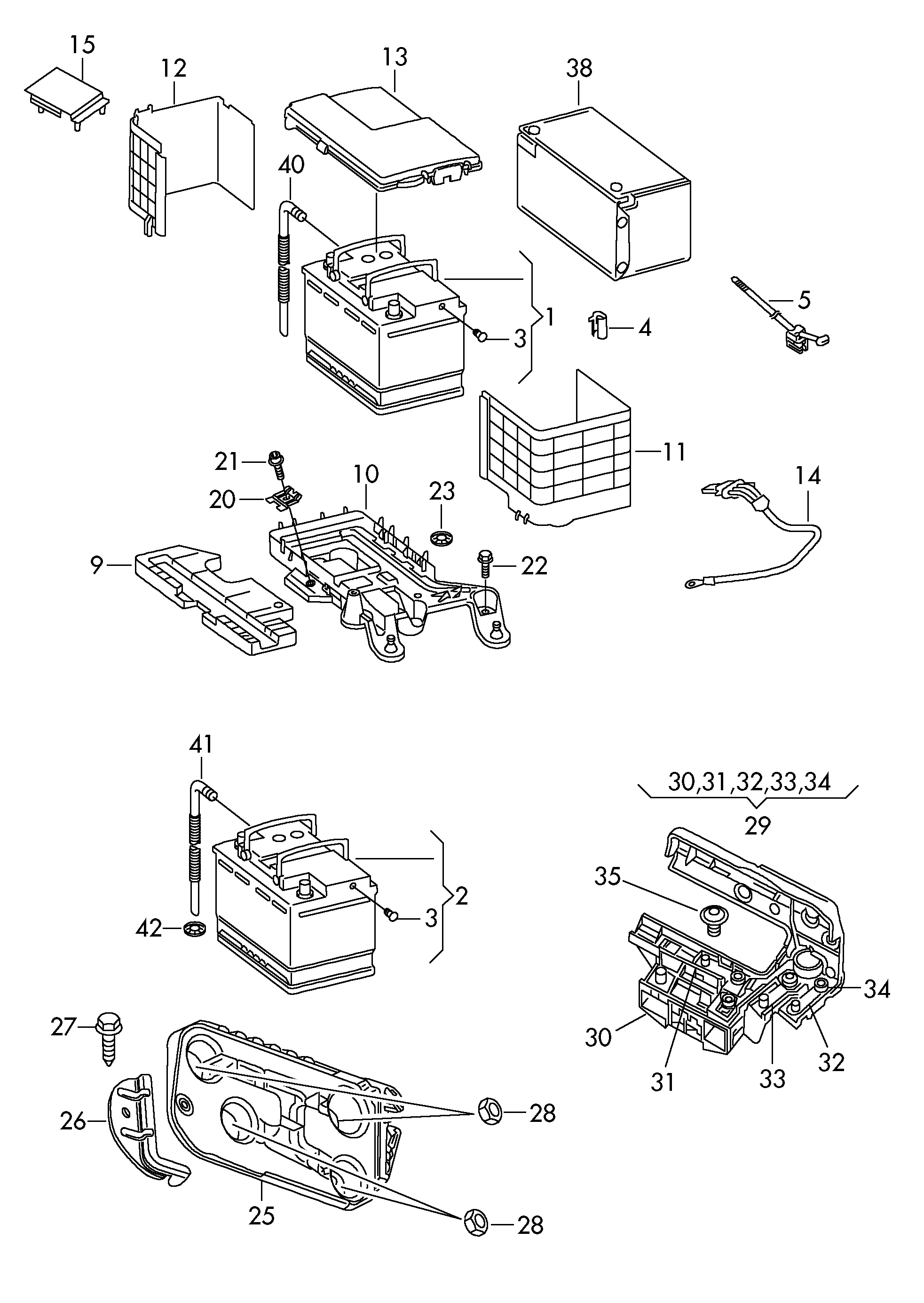 KIA 000915105CC - Battery, filled and charged vvparts.bg