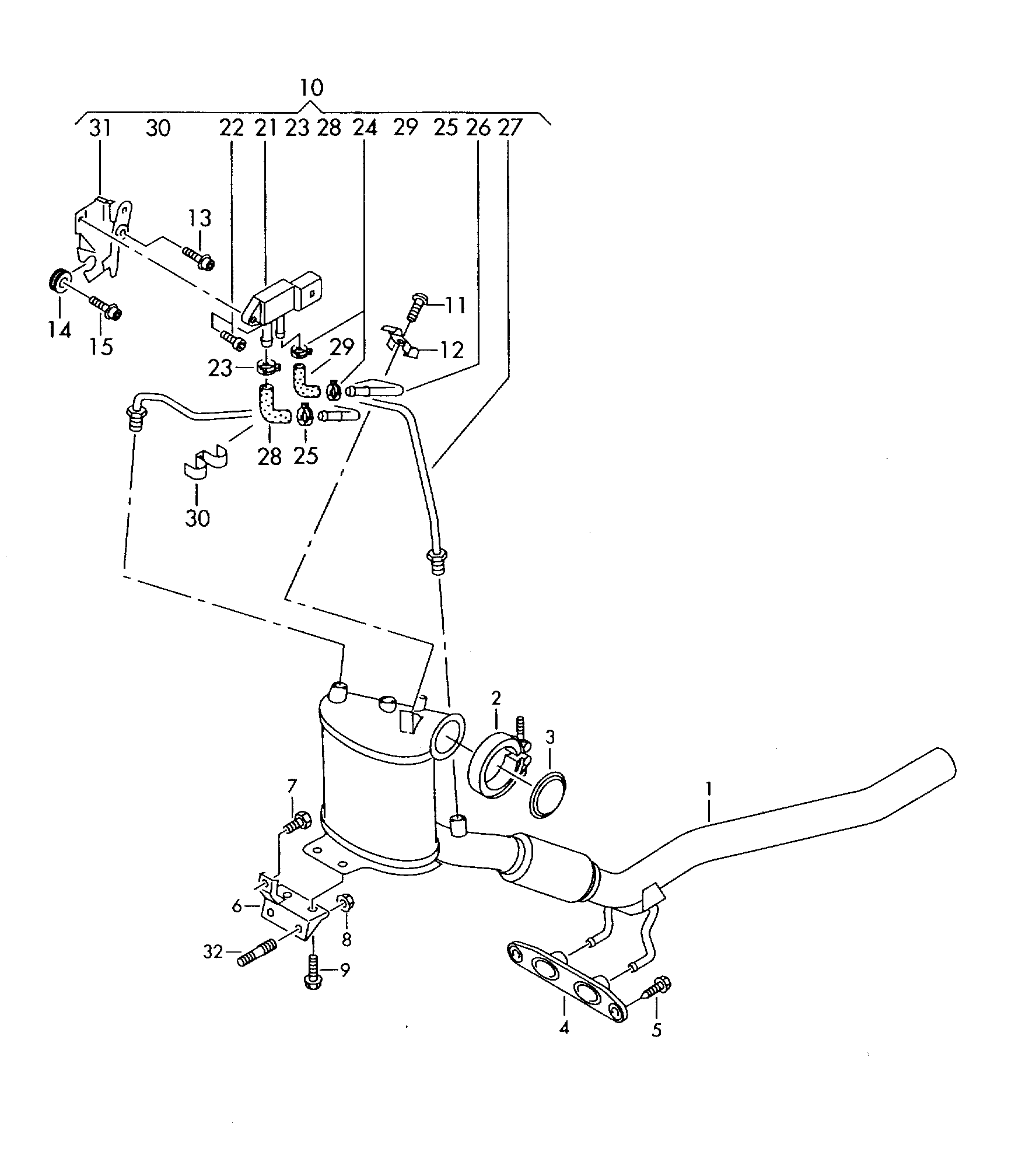 VAG 1K0254705NX - Асортимент, ремонт на филтър за твърди частици vvparts.bg