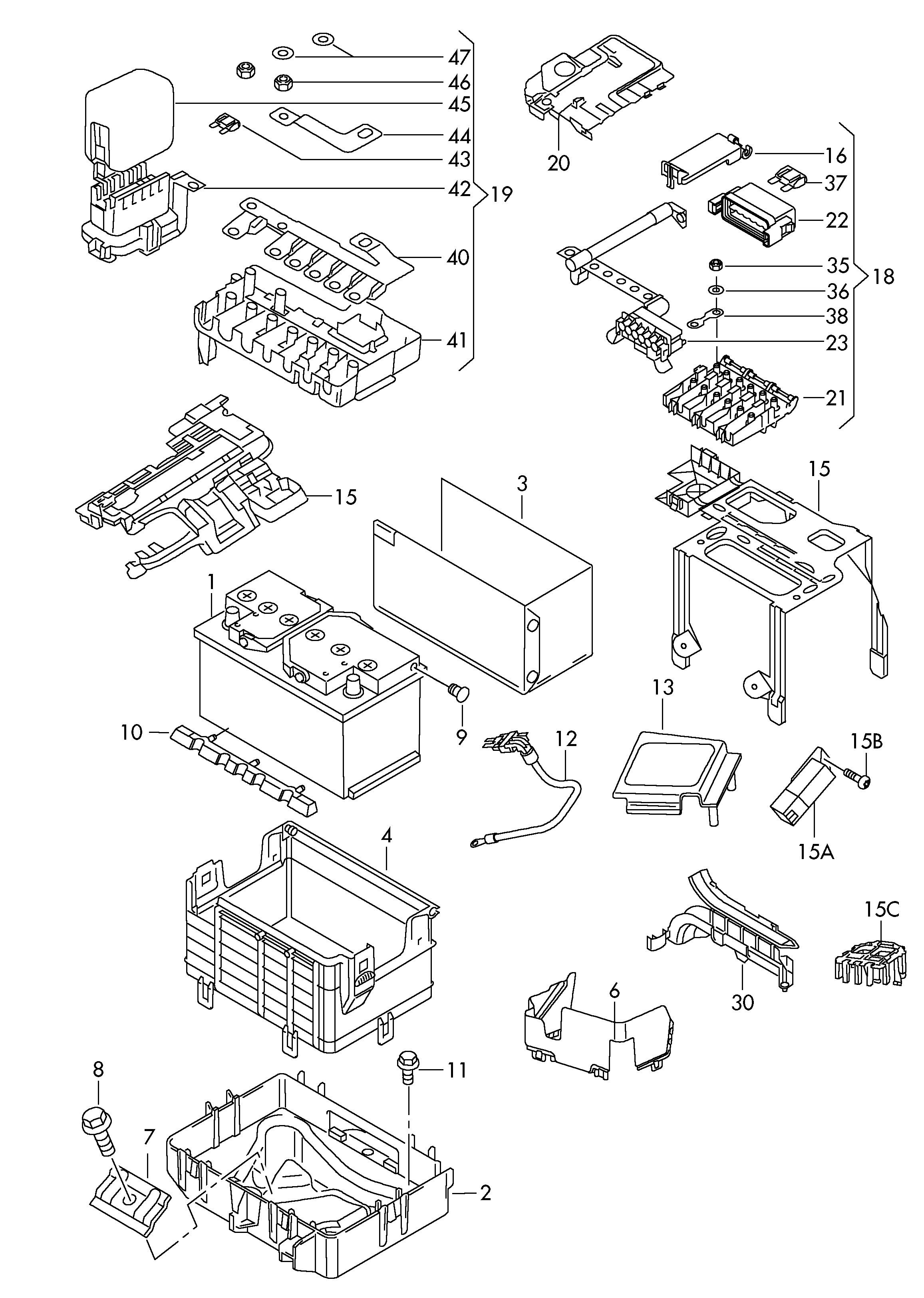 VAG JZW 915 105 - Стартов акумулатор vvparts.bg