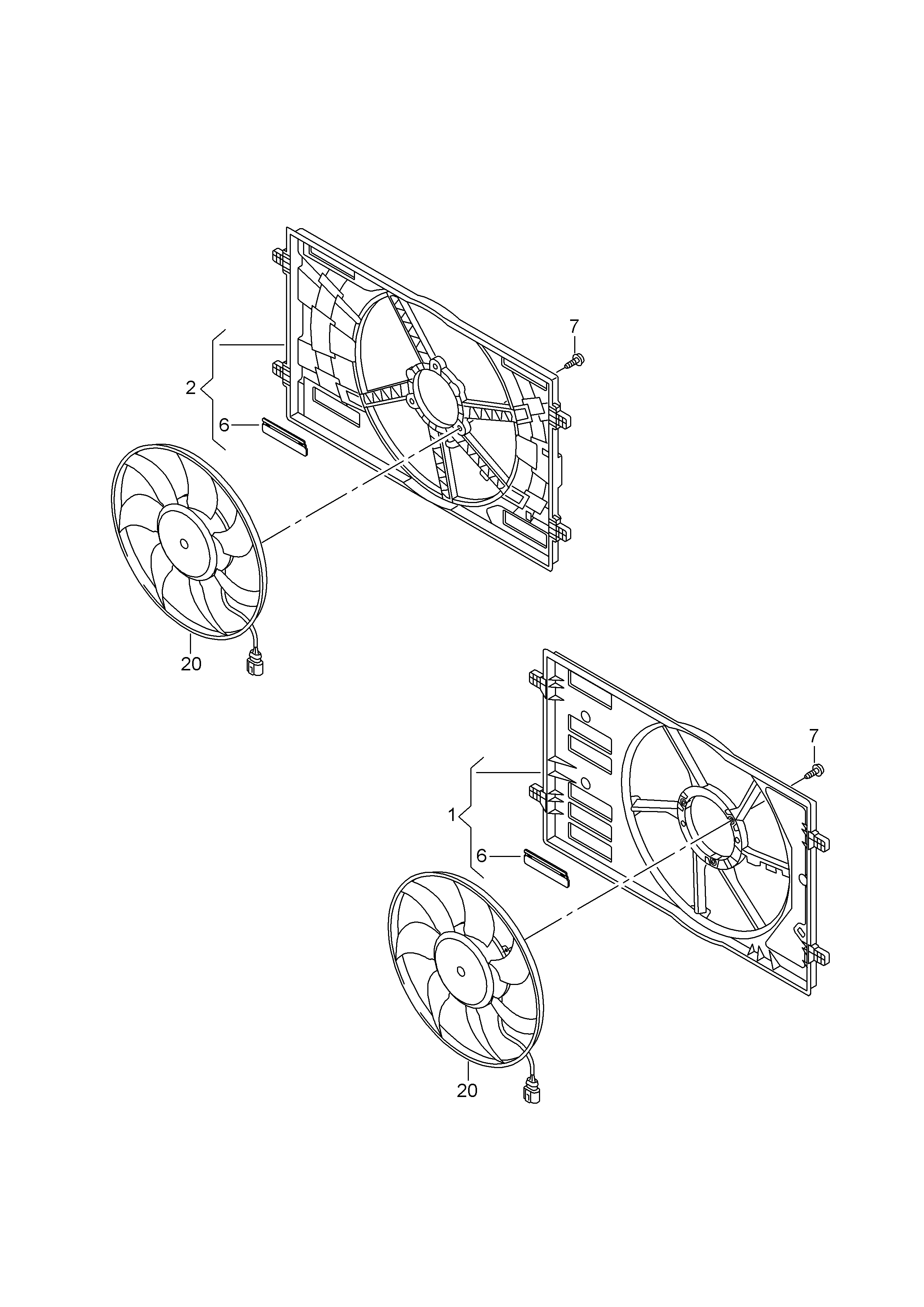 Skoda 6R0121207 - Вентилатор, охлаждане на двигателя vvparts.bg