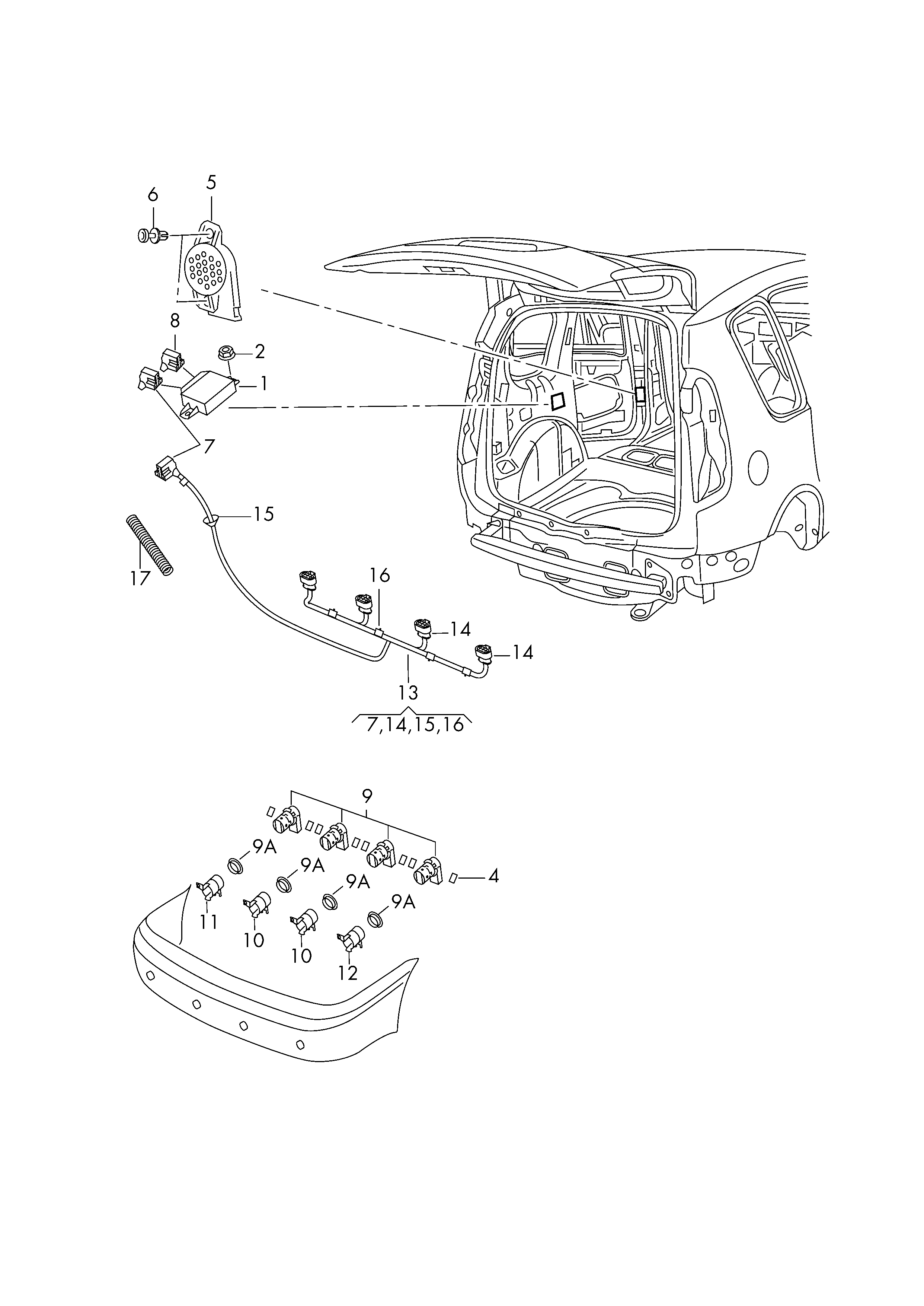 Seat 5J0919275A - Датчик, парктроник vvparts.bg