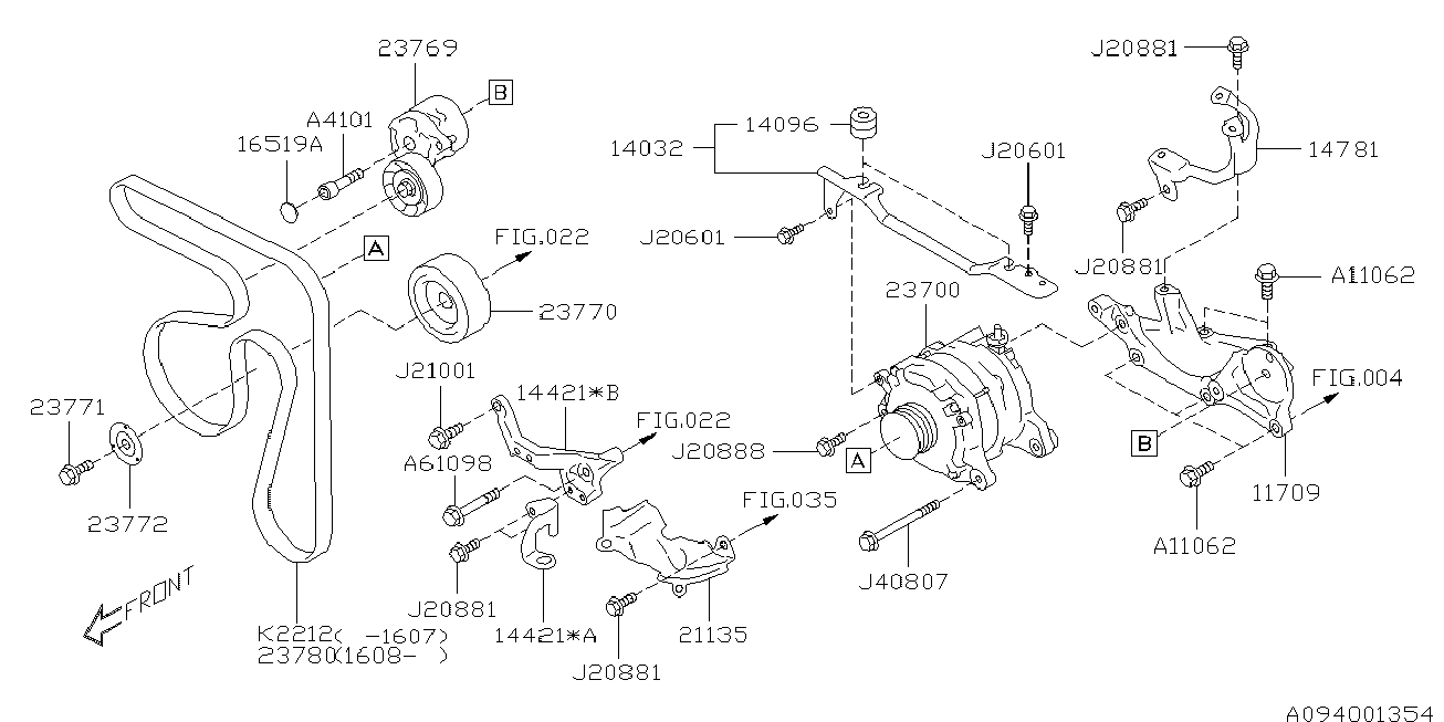 Subaru 809221200 - Пистов ремък vvparts.bg