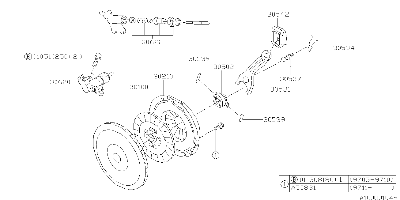 Subaru 30210-AA370 - Притискателен диск vvparts.bg