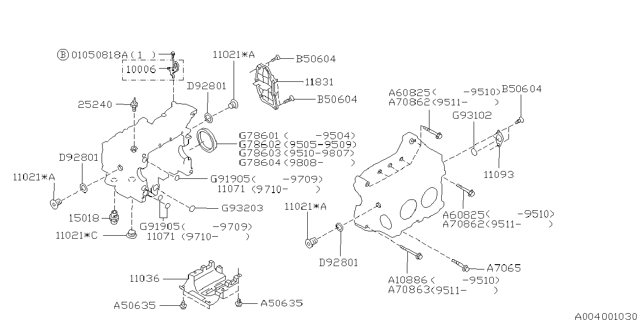 Subaru 25240-KA040 - Датчик, налягане на маслото vvparts.bg