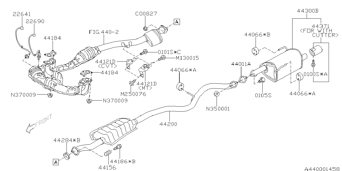 Subaru 22641-AA540 - Ламбда-сонда vvparts.bg