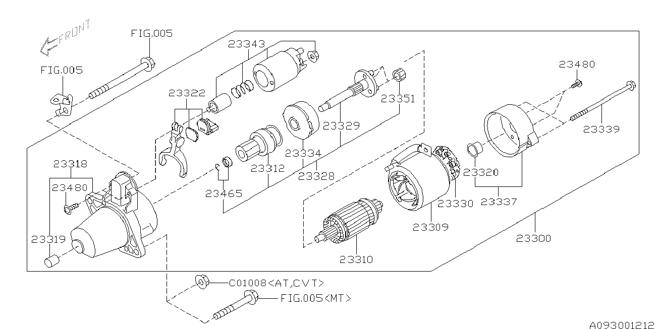 NISSAN 23300AA572 - Стартер vvparts.bg