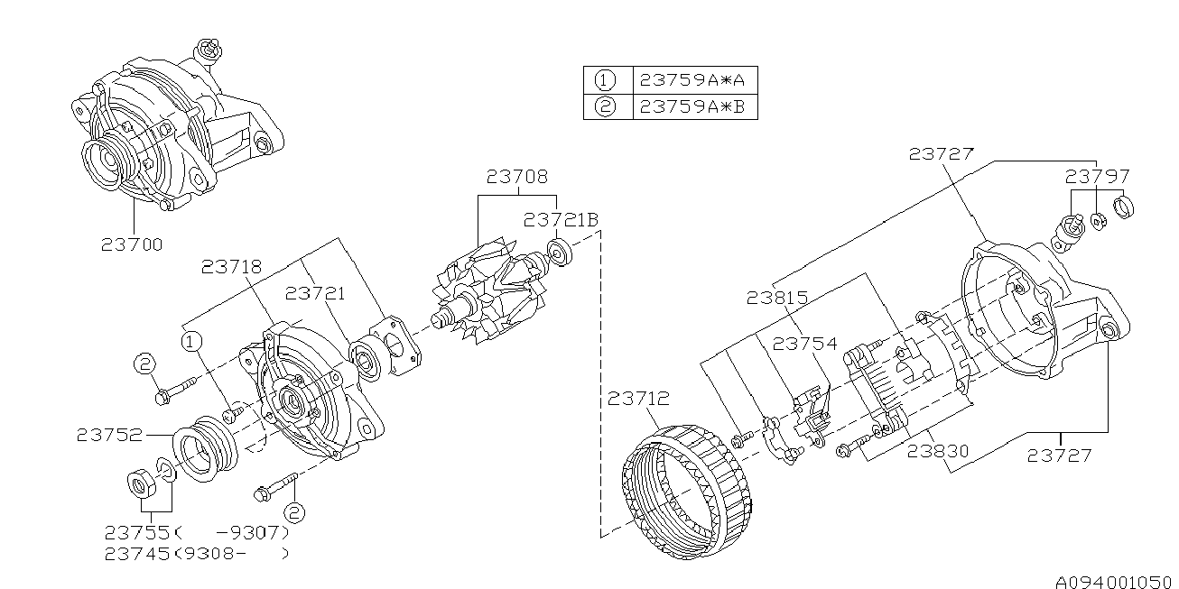 Subaru 23721-AA100 - Лагер vvparts.bg