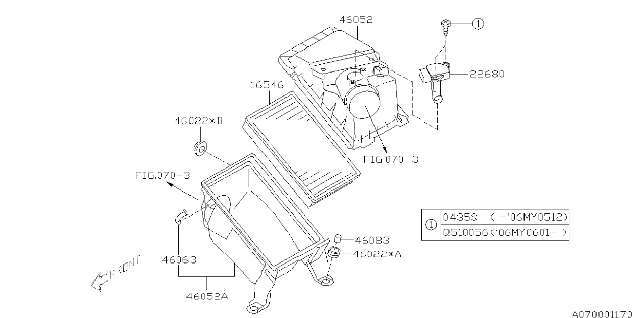 MAZDA 16546AA050 - ELEMENT-AIR CLEANER vvparts.bg