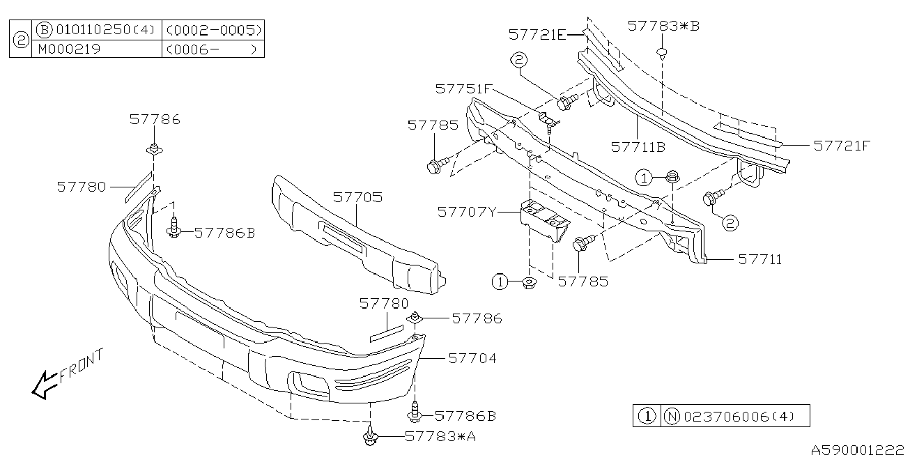 Subaru 010110250 - Винт, изпускателна система vvparts.bg