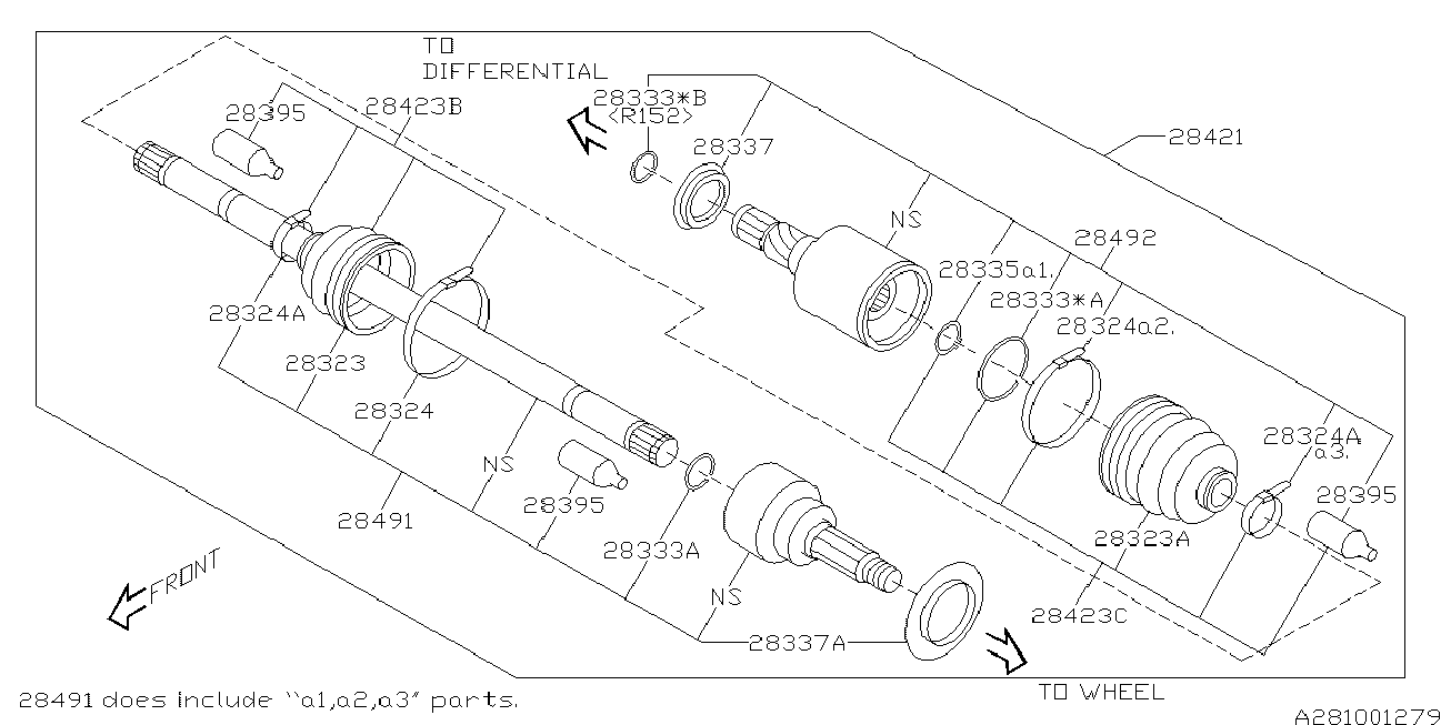 Subaru 28496AG031 - Маншон, полуоска vvparts.bg