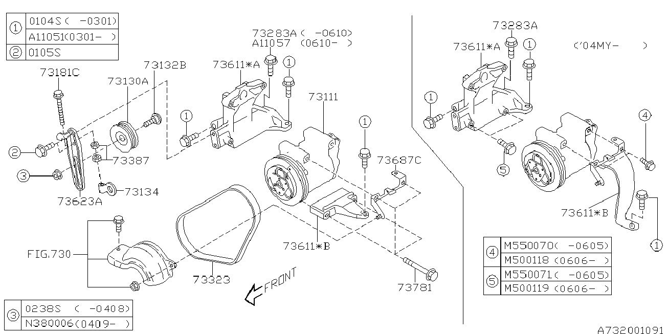 KIA 73323-AC010 - Пистов ремък vvparts.bg