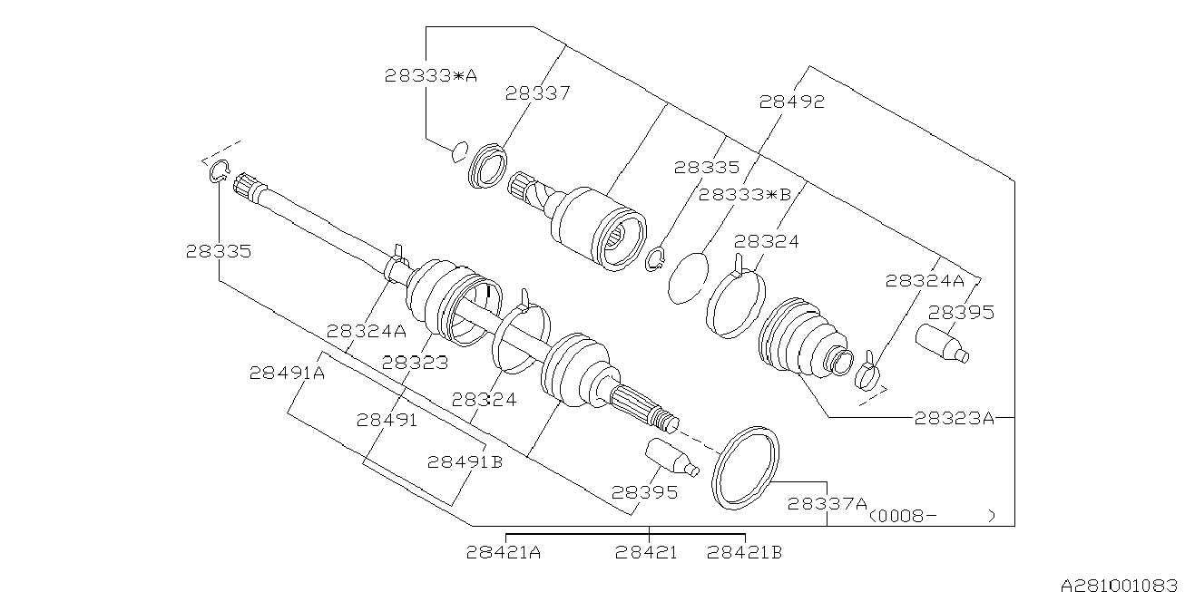 Eagle 28023-AA081 - Маншон, полуоска vvparts.bg