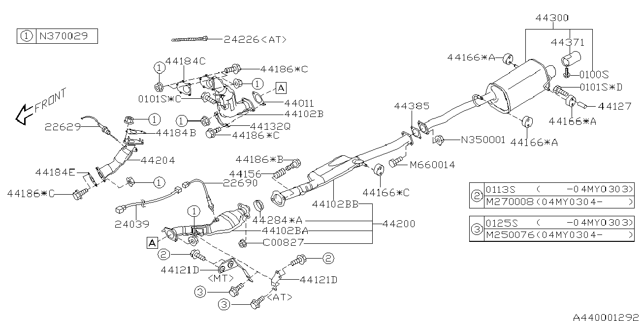 Bedford 22690AA491 - Ламбда-сонда vvparts.bg