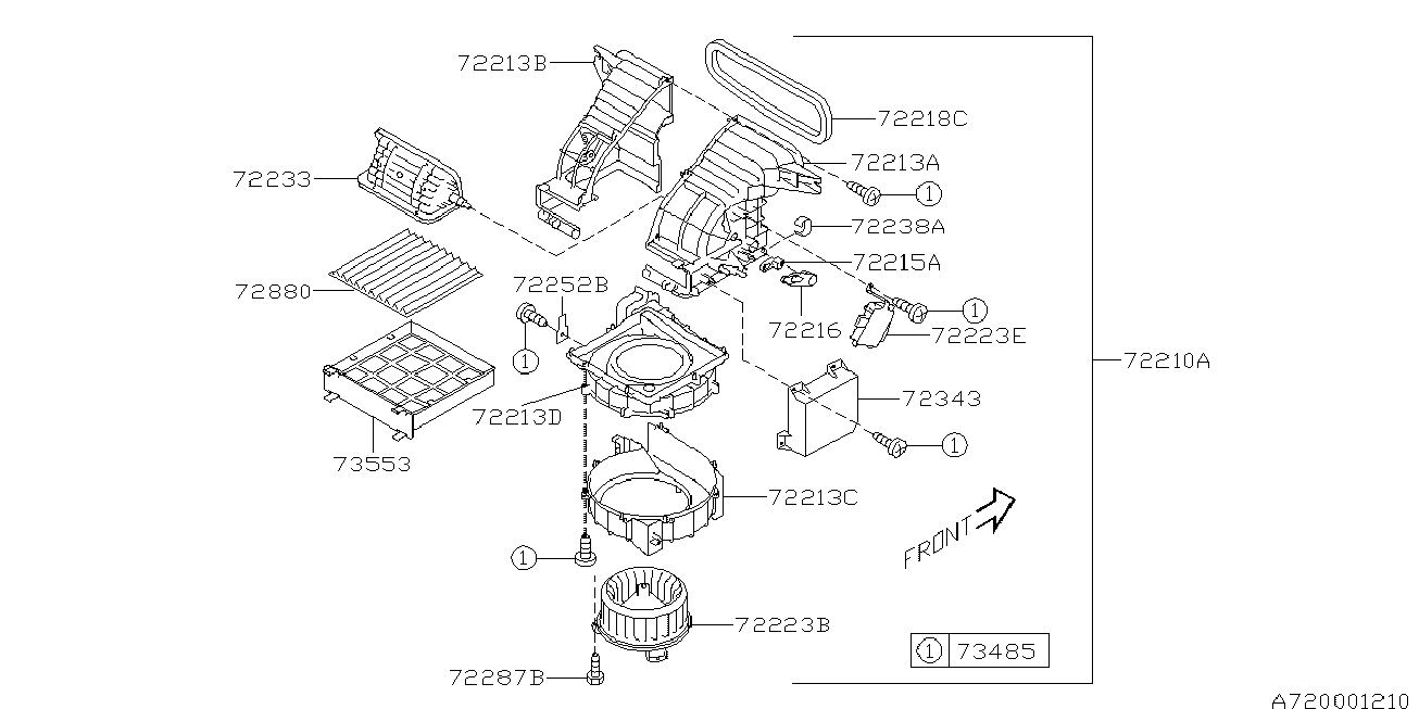 Subaru 72880-XA00A - Филтър купе (поленов филтър) vvparts.bg