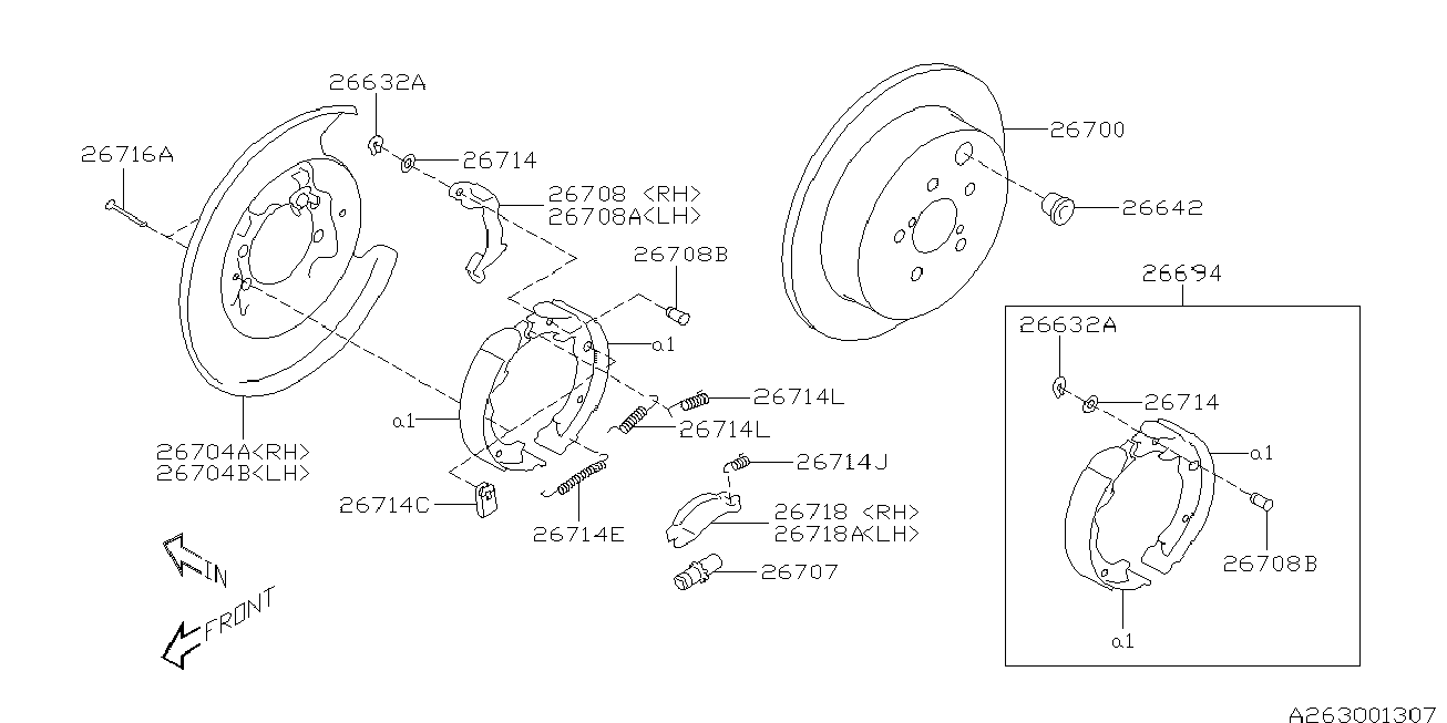 Subaru 26700VA000 - Спирачен диск vvparts.bg