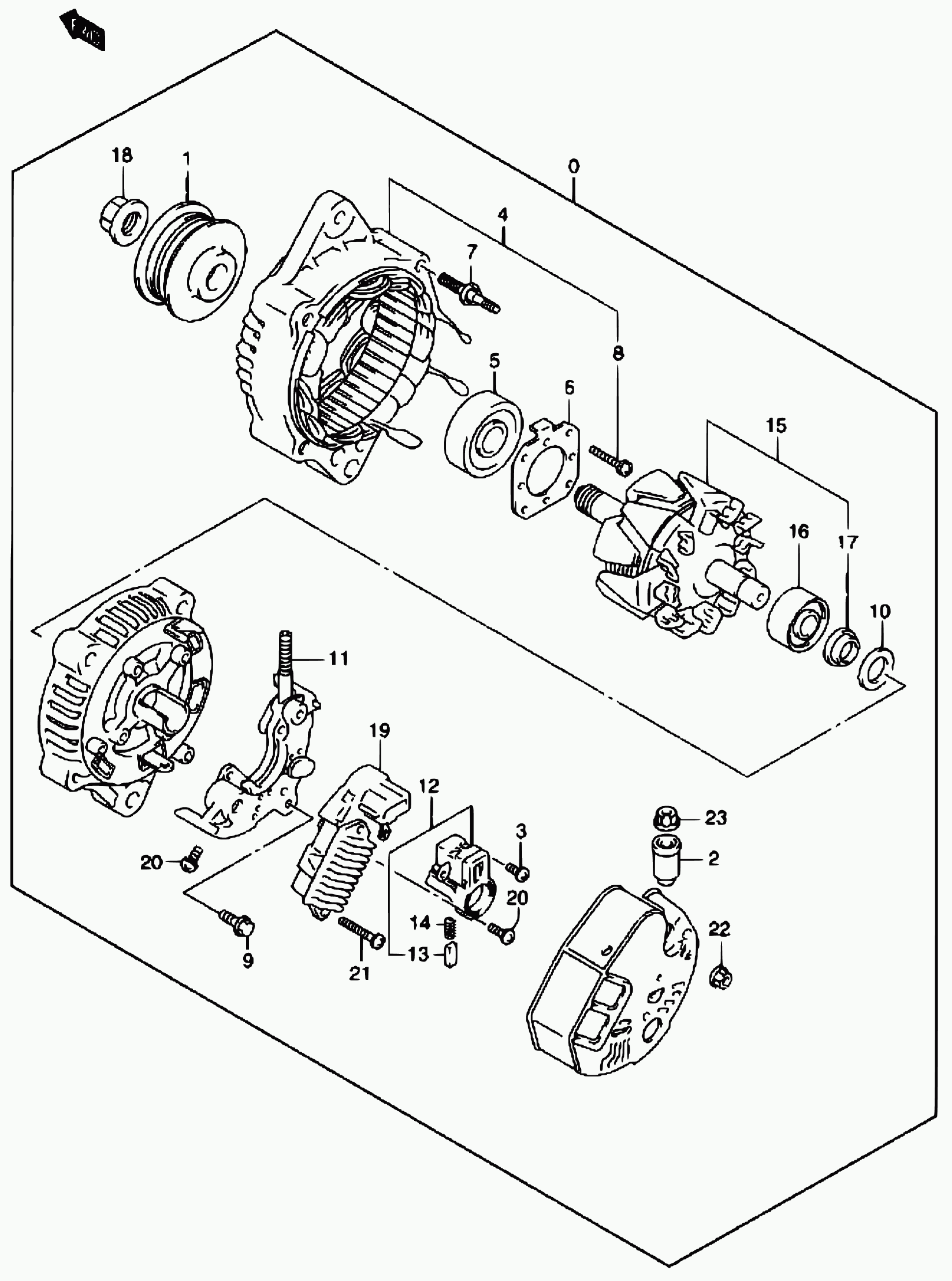 Suzuki 31400-81A00 - Генератор vvparts.bg