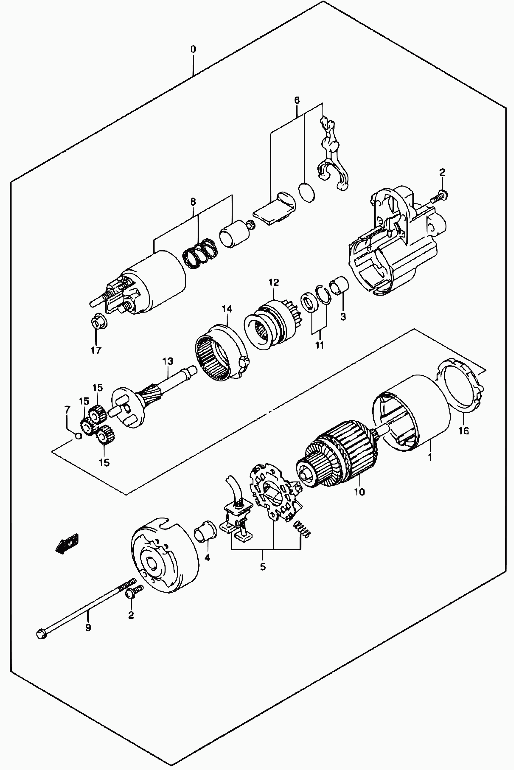 Suzuki 31100-84A00 - Стартер vvparts.bg