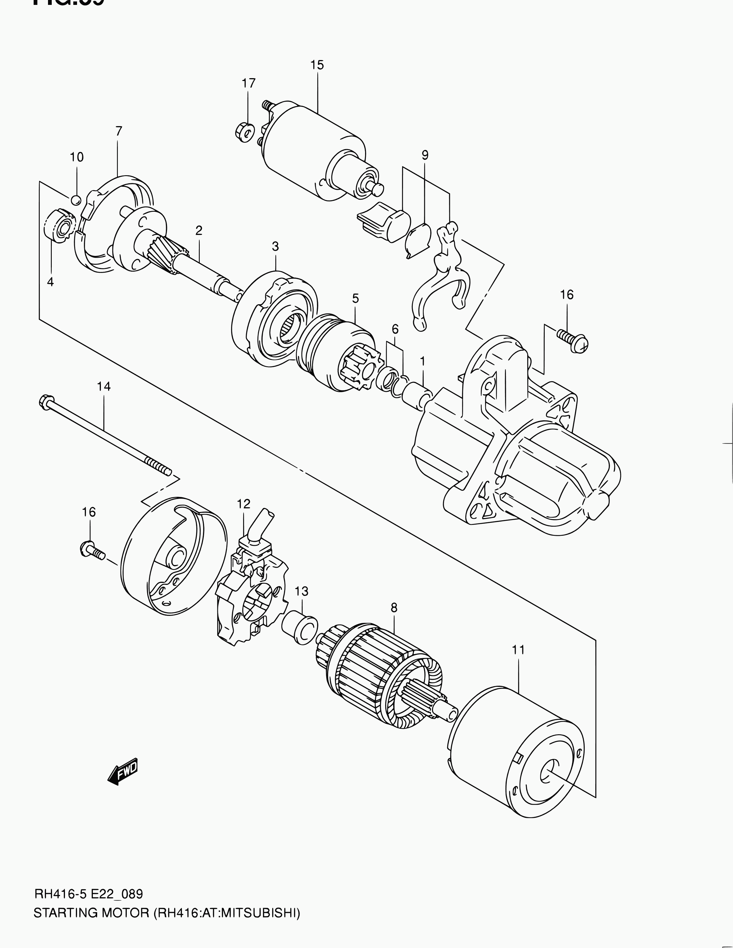 Suzuki 31100-80G20 - Стартер vvparts.bg